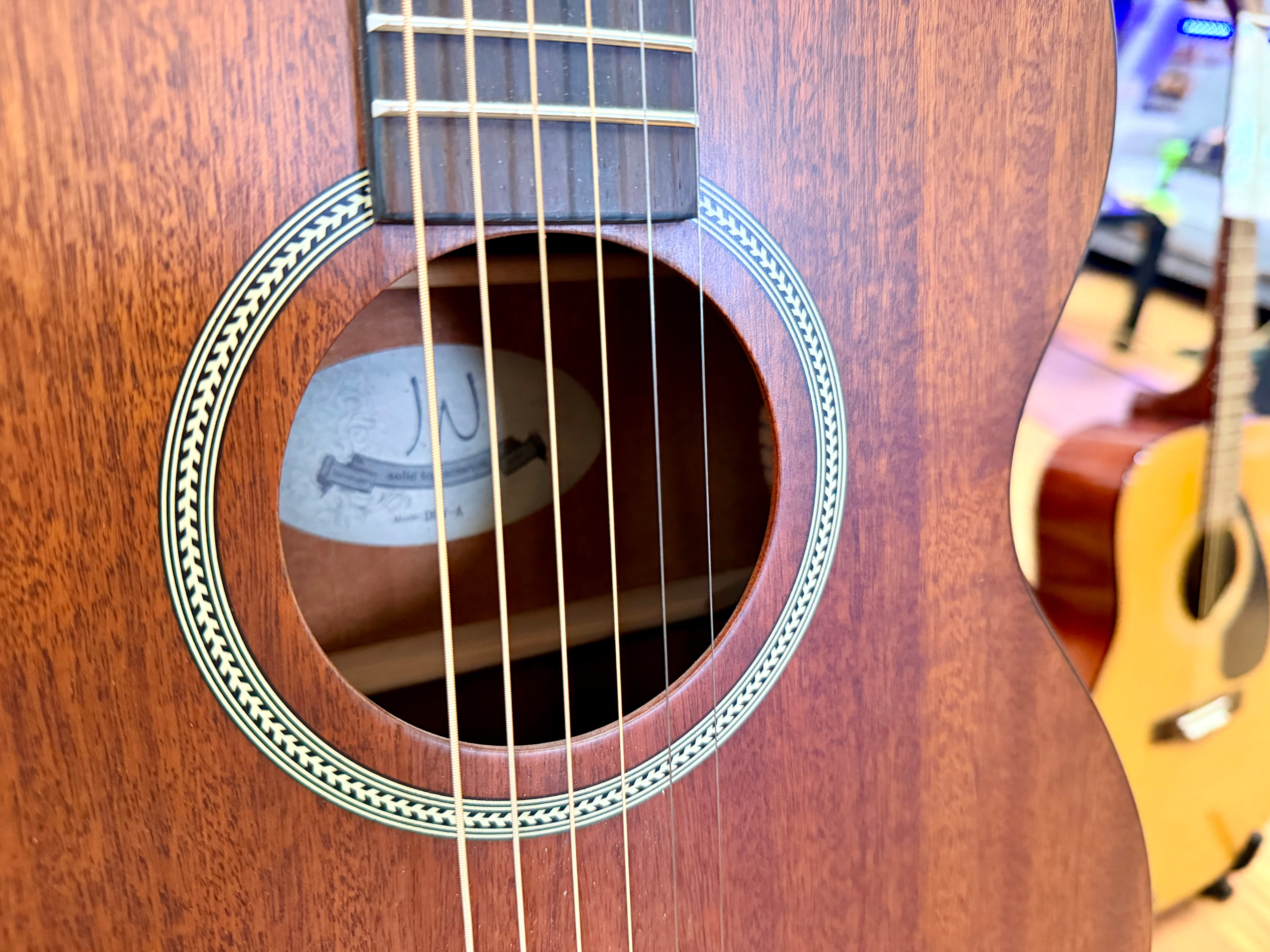 🔥MINT🔥 James Neligan DEV-A Solid Top Mahogany Acoustic Guitar Natural Satin!
