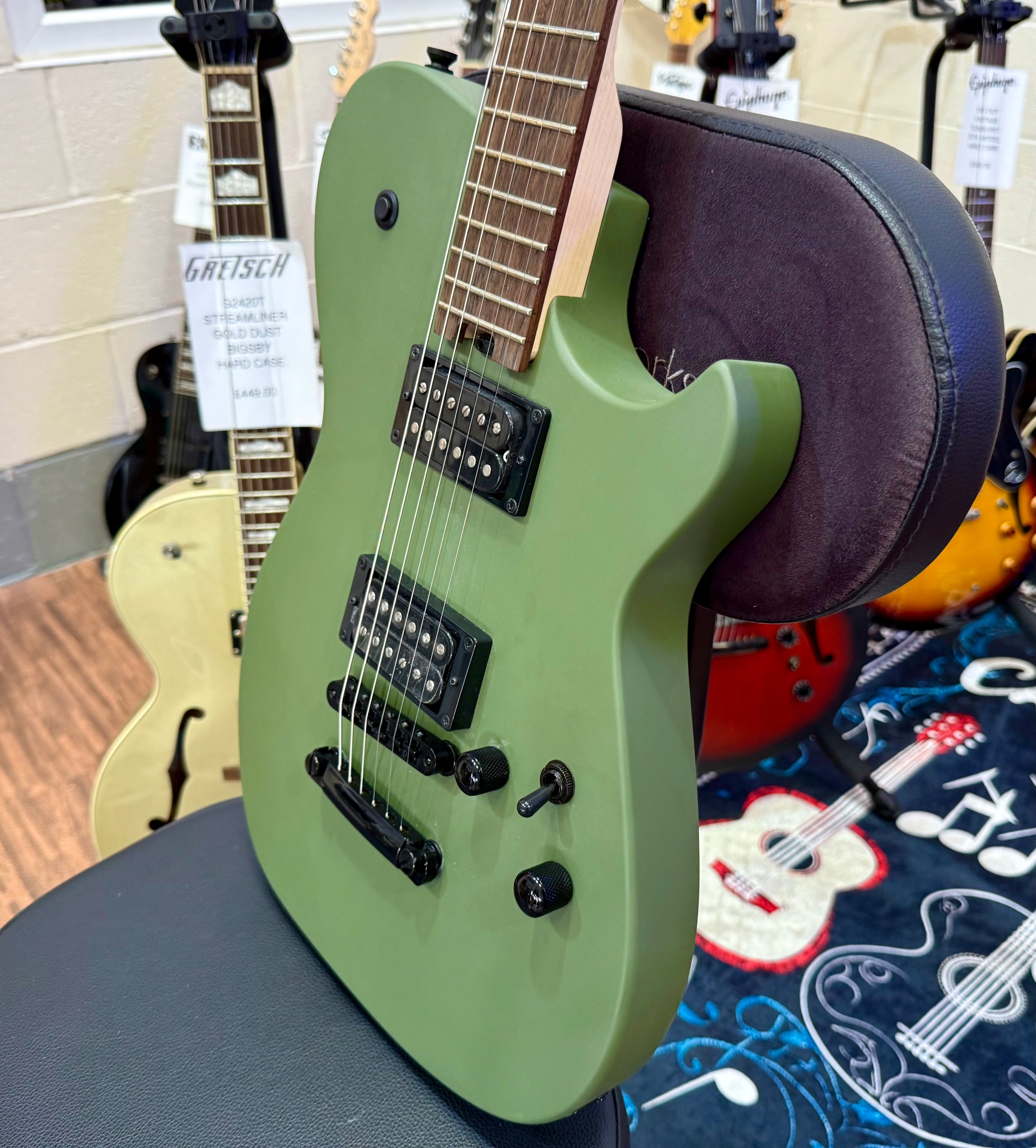 🔥2025 NEW RELEASE🔥 Manson Meta Series Matt Bellamy MBM-2H~ Satin Olive Green!
