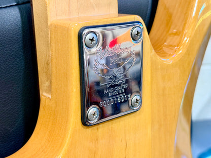 🎸 Washburn XB100 Electric Bass Guitar~ Hard Case~ Natural Gloss 🎸