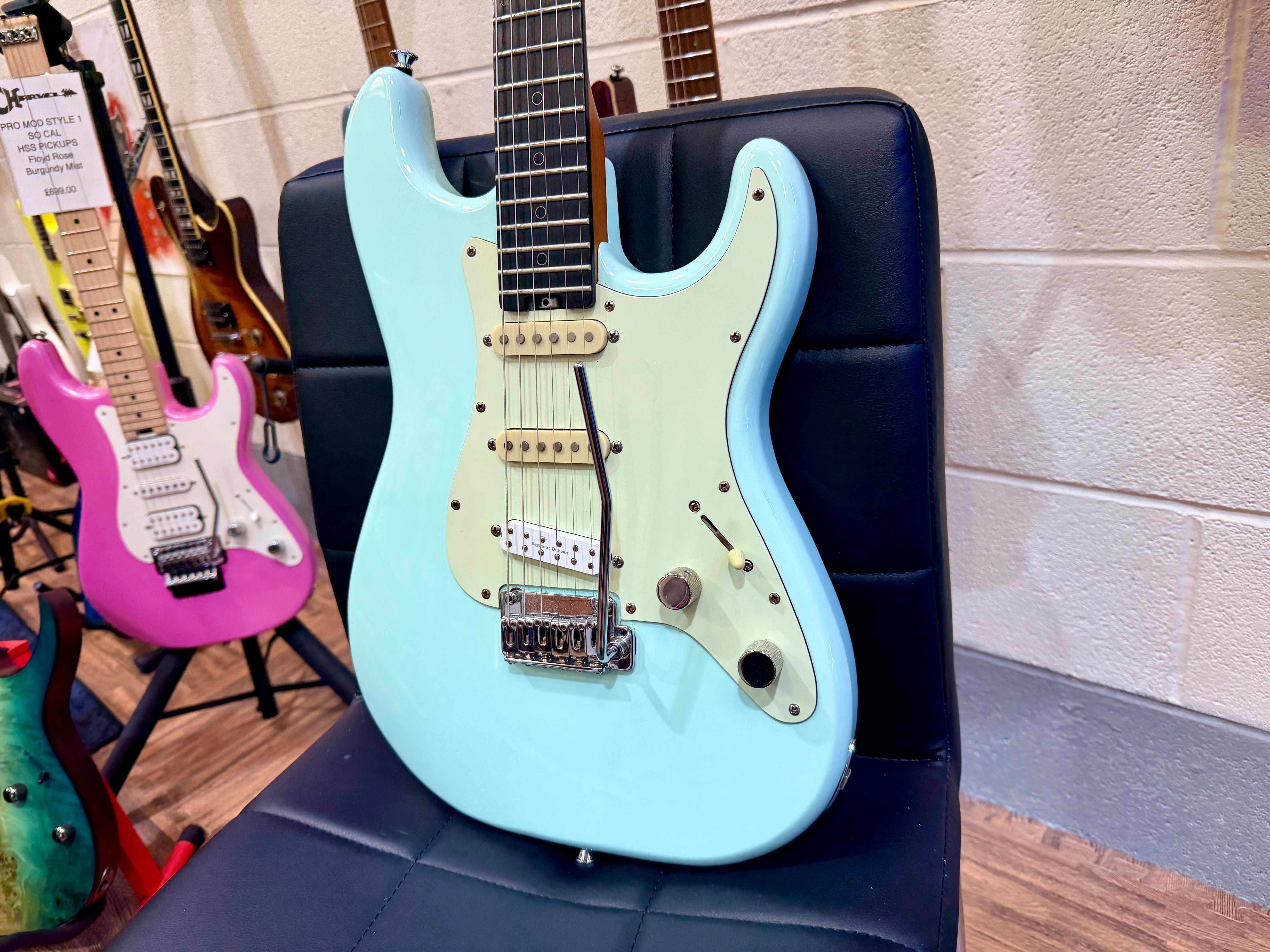 🔥2019🔥 Schecter Nick Johnson Traditional~ Atomic Frost~ Seymour Duncan Lil 59!