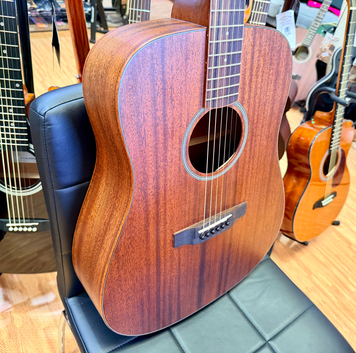 Crafter MIND D-MAHOe Pro Electro Acoustic Guitar~ Solid Mahogany Top + Gig Bag