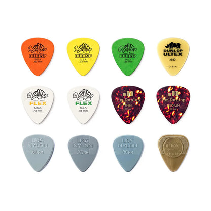 Jim Dunlop PVP112 Variety Picks Pack -Acoustic - 12 Picks