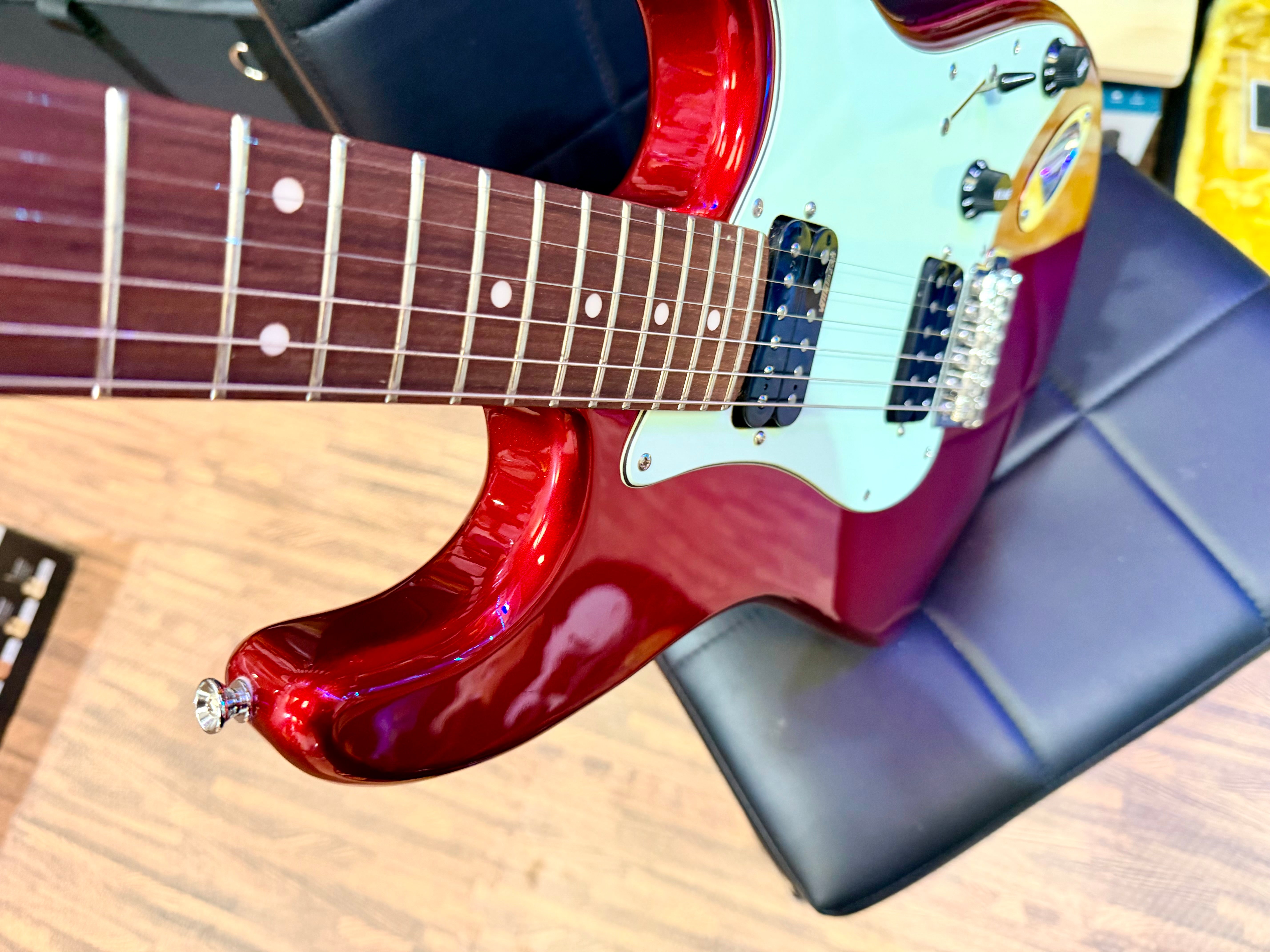 🔥RARE🔥 Vintage V6 ReIssued HH Electric Guitar Candy Apple Red Wilkinson Strat!