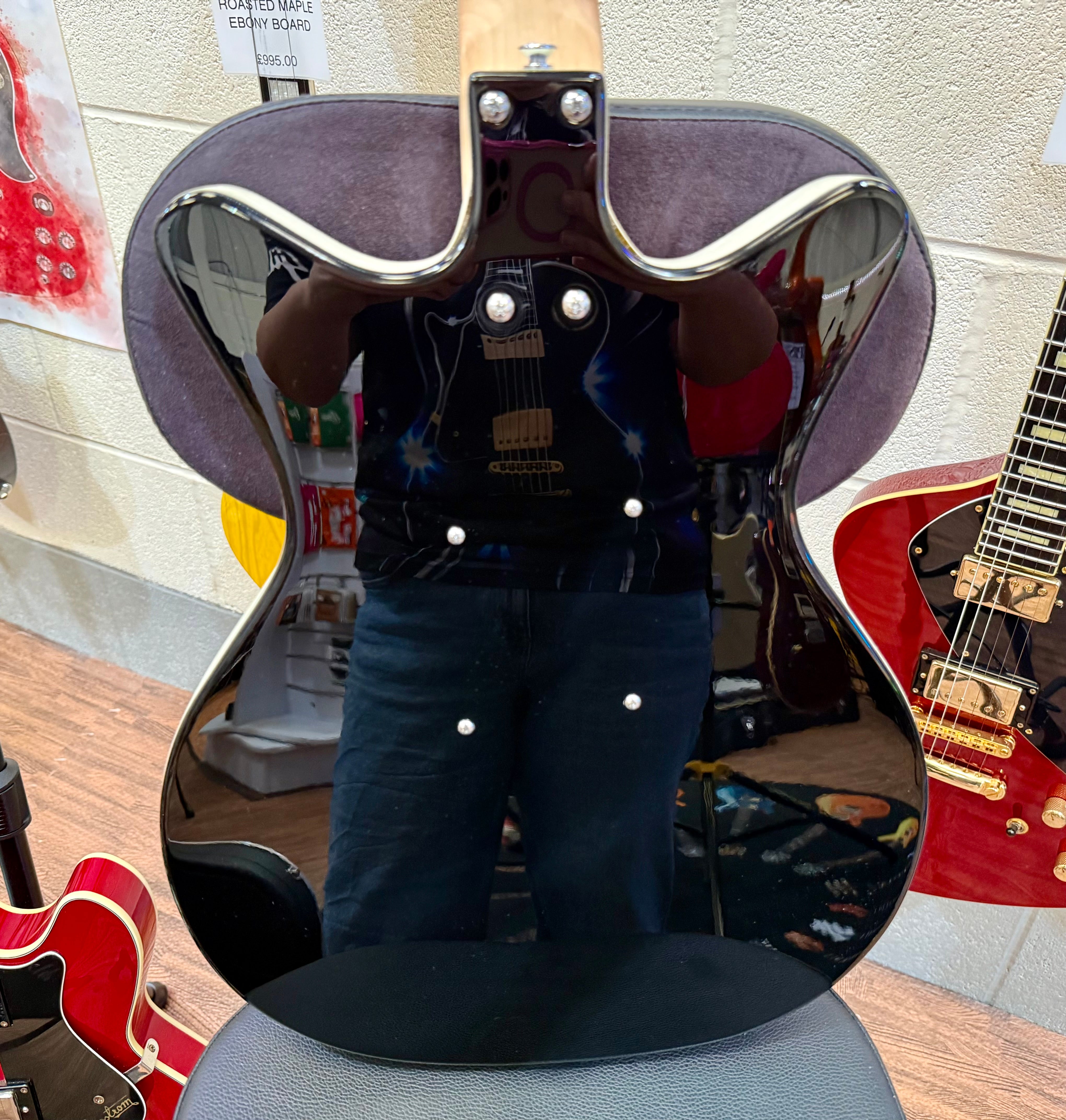 🔥BRAND NEW🔥 Danelectro The Stock 59 Electric Guitar~ Gloss Black~ Latest Model