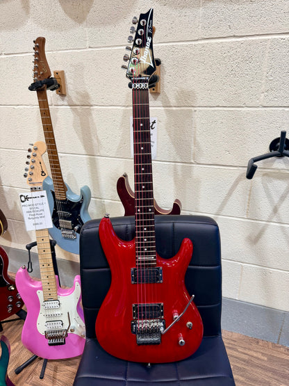 🔥2002🔥 Ibanez JS100 Joe Satriani Signature~ Korean Electric Guitar~ Red~ Floyd