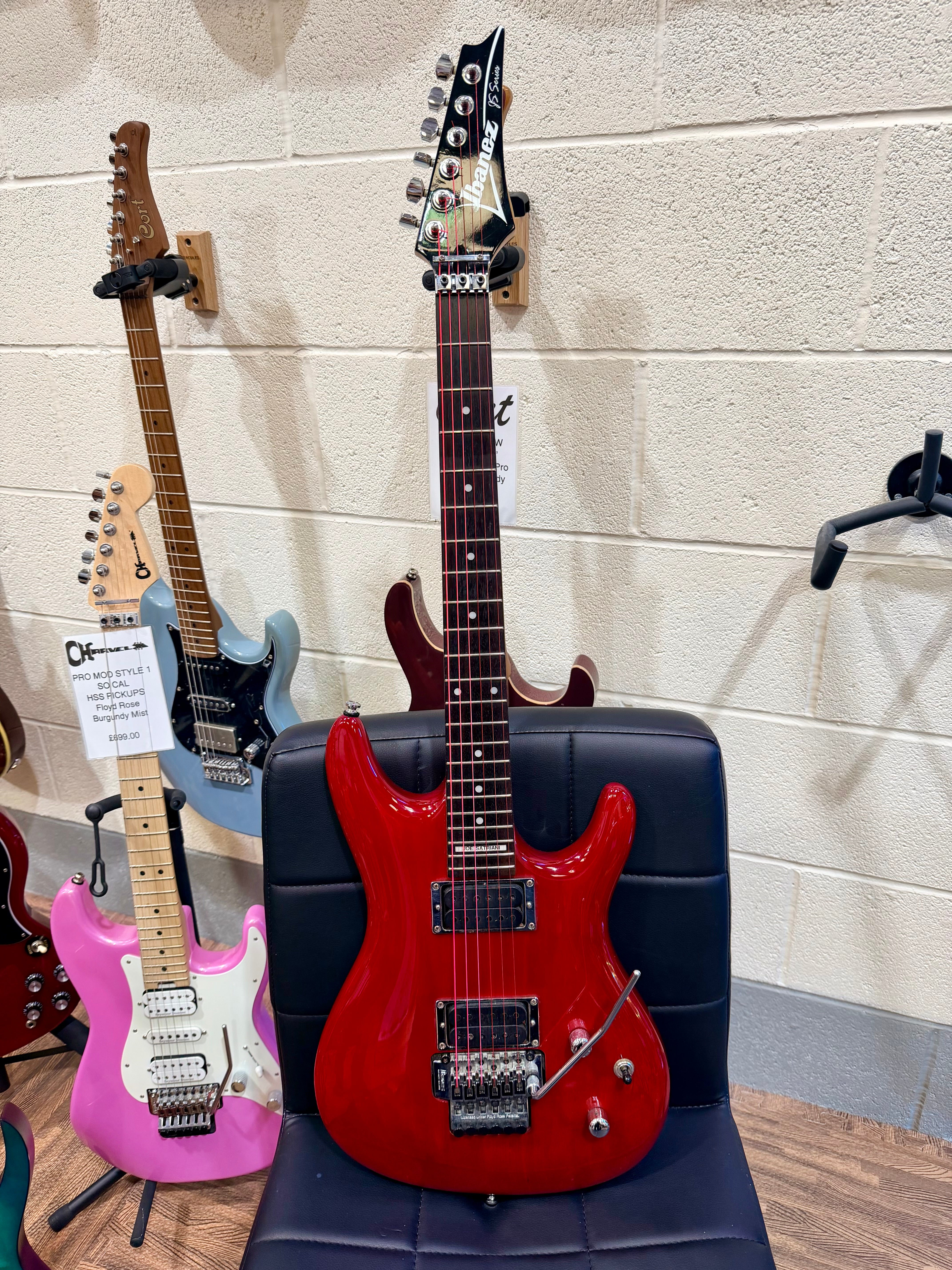 🔥2002🔥 Ibanez JS100 Joe Satriani Signature~ Korean Electric Guitar~ Red~ Floyd