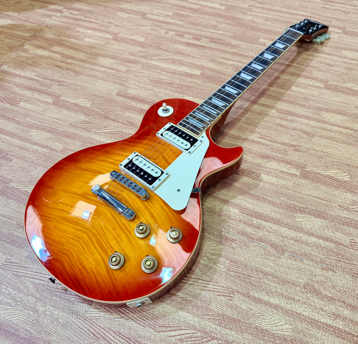 ☀️2023☀️ Burny RLG-55Z Heritage Cherry Sunburst Les Paul Electric Guitar!
