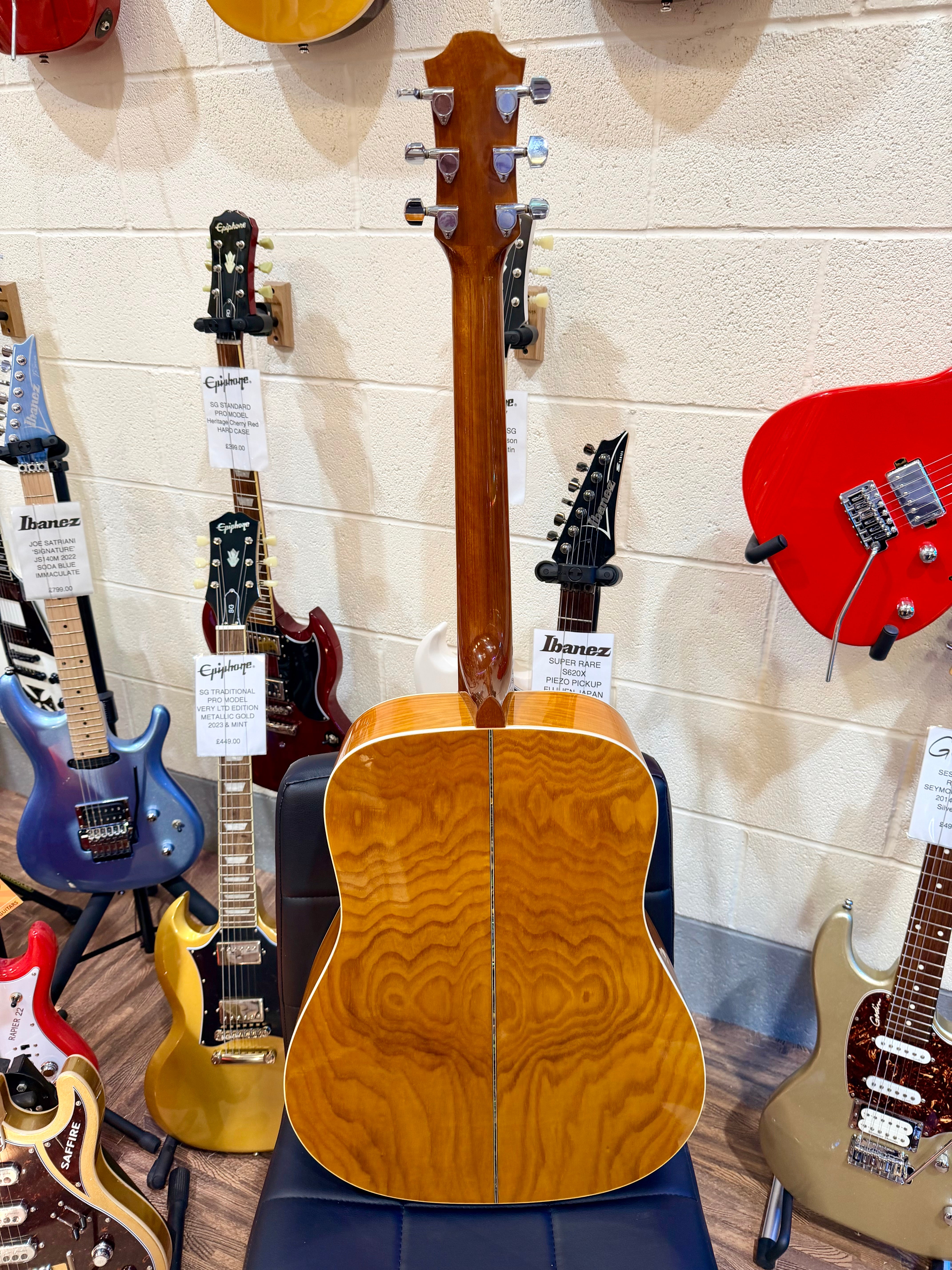 🌟STUNNING🌟 Hohner HW420G-CS Dreadnought Acoustic Guitar~ Cherry Sunburst~ 90s!