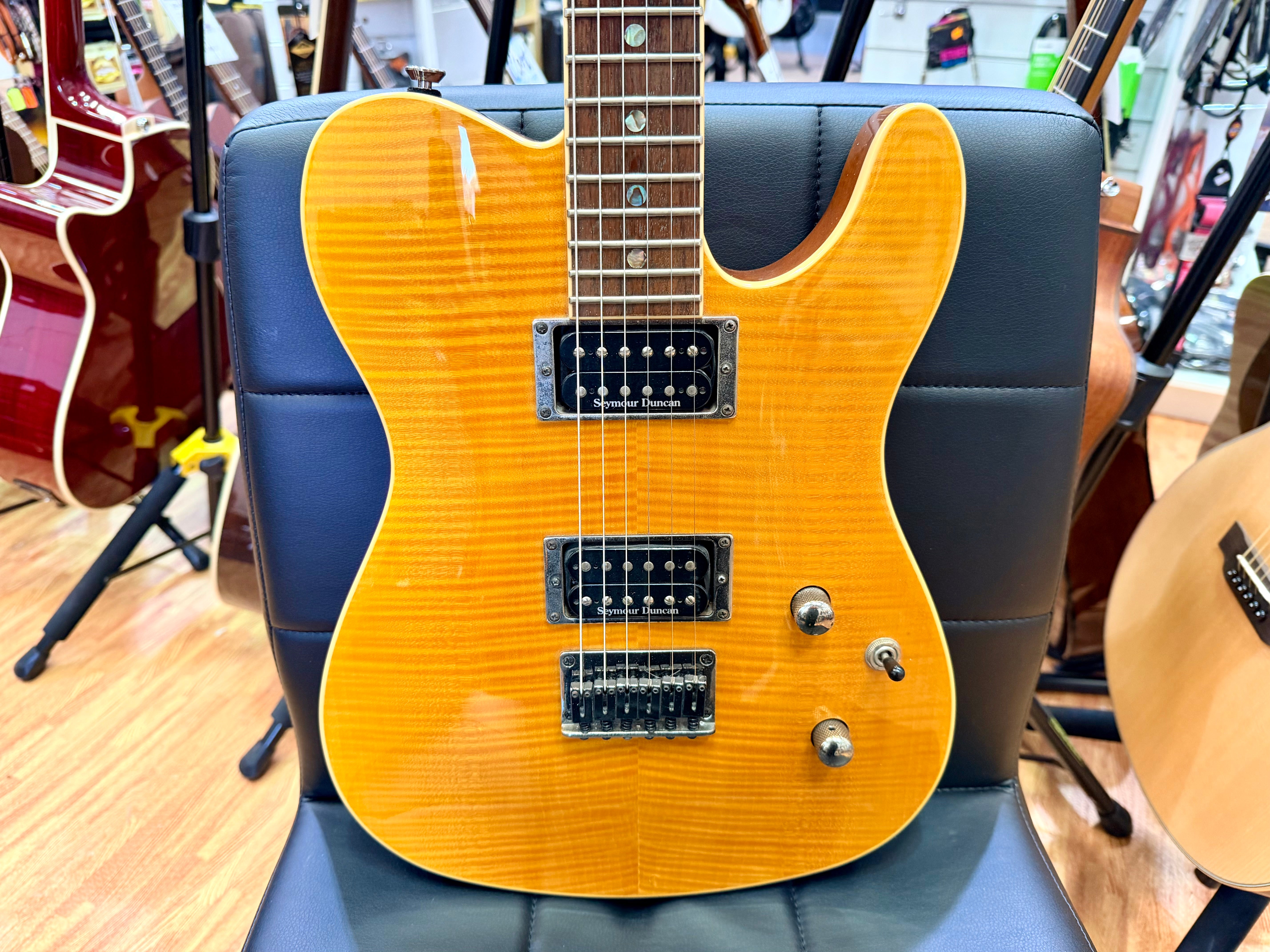 ✨2008 KOREA✨ Fender Special Edition Custom FMT Telecaster HH~ Amber~ SD Pickups