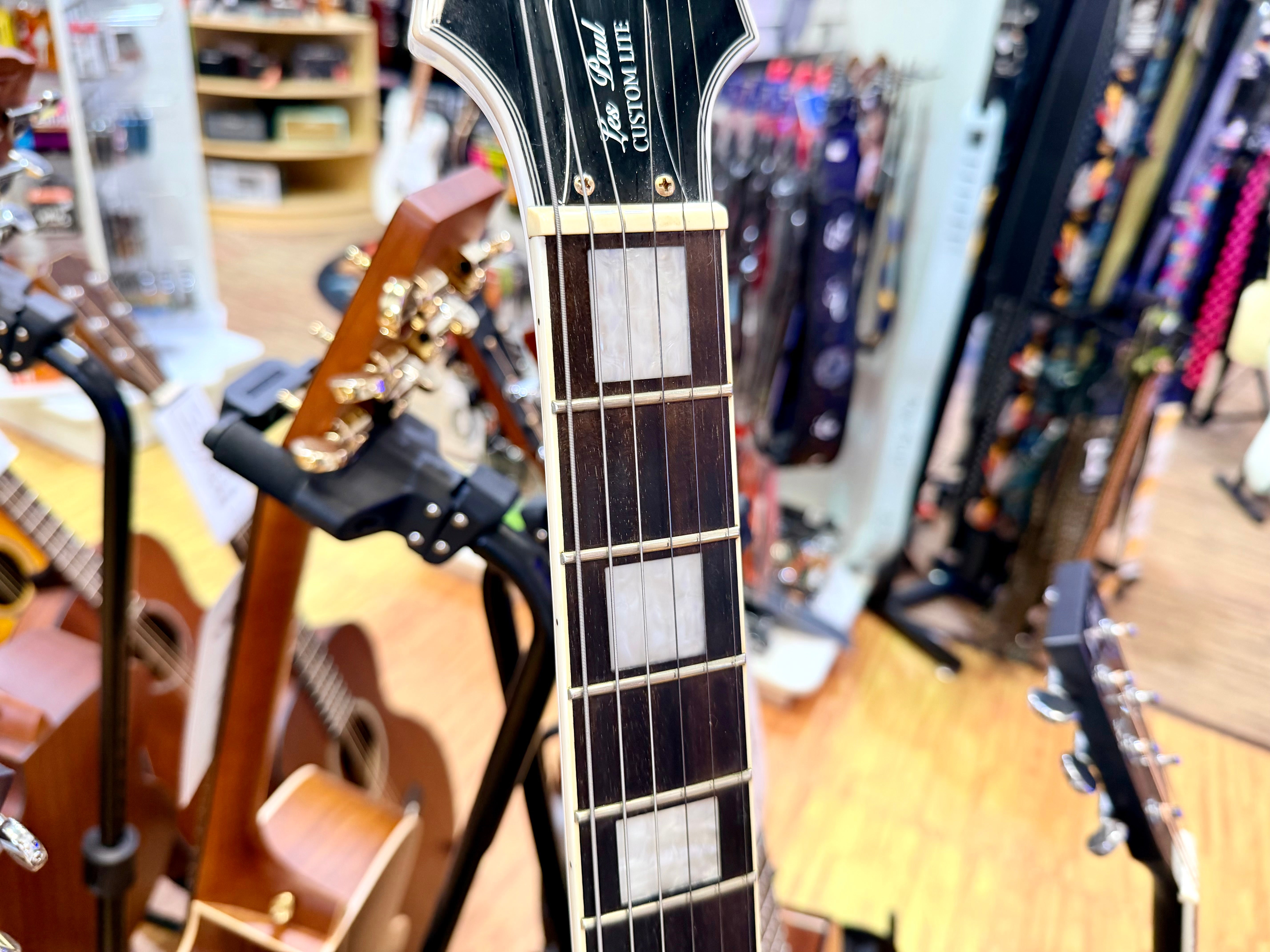 ⚡️7lb⚡️Epiphone Limited Edition Les Paul Custom Lite~ Alpine White & Gold~ 2019!