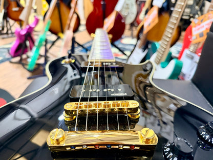 🔥MINT🔥 Vintage V100PBB V100 Les Paul~ P90 Pickups~ 2W90 Gold Hardware~ Black!