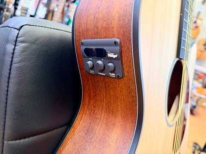 ⚡️NEW⚡️ Vintage VEC300N Stage Series Electro Acoustic Guitar~ Folk Cutaway!