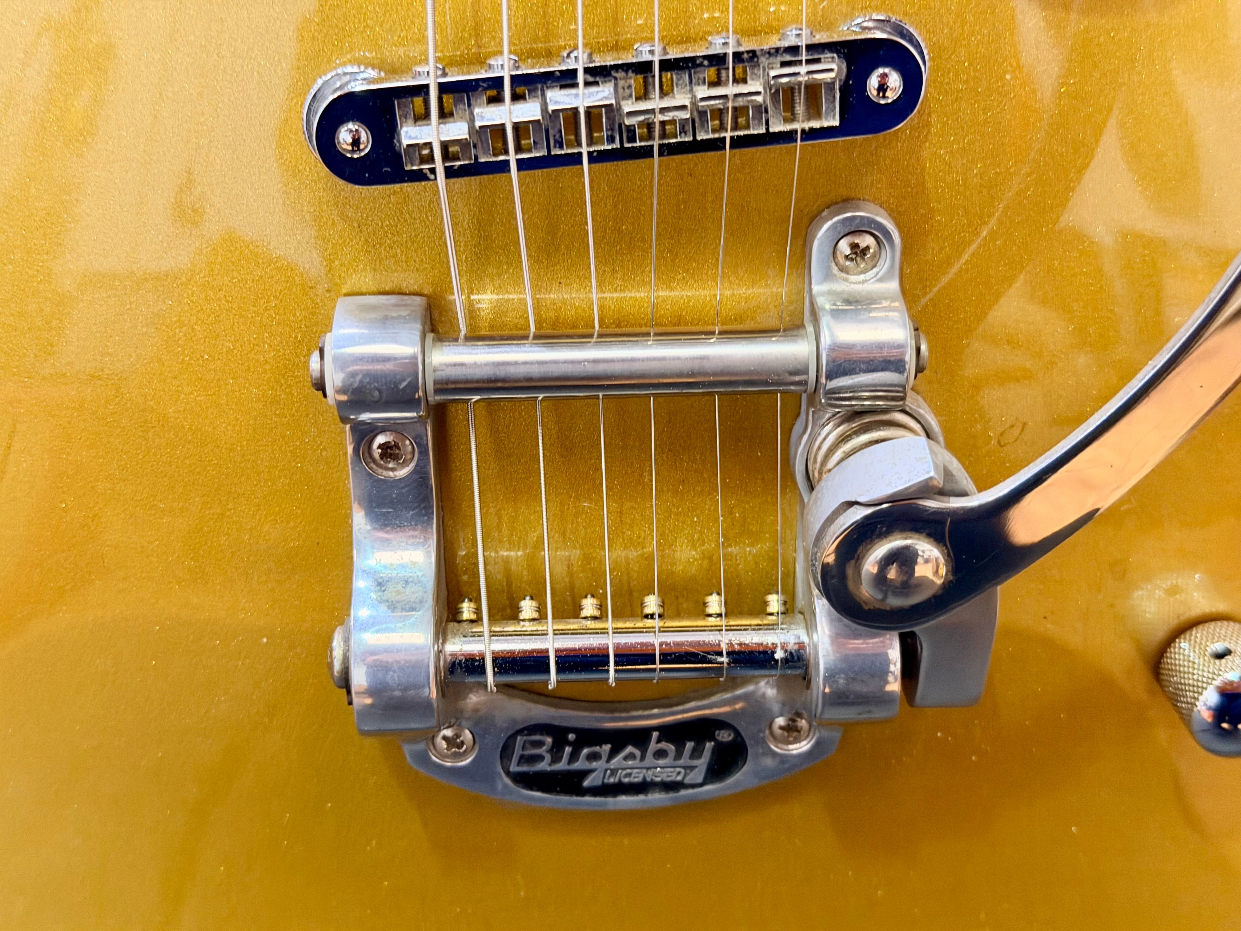 ✨2008✨ Gretsch G5235T Electromatic Pro Jet Bigsby~ Gold Sparkle Anniversary!