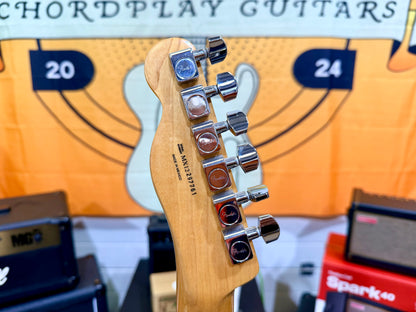 🔥2012🔥 Fender Blacktop Telecaster Baritone~ Ghost Silver HSS~ Mexican MIM Tele