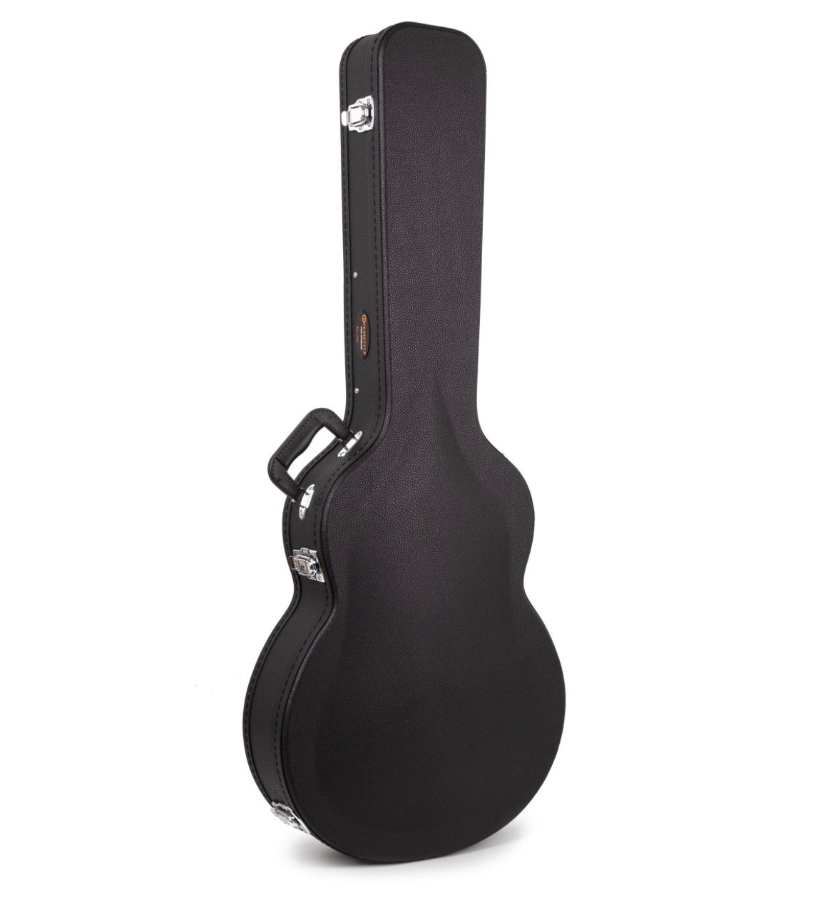 Deluxe Arch Top Wood Case Semi-Acoustic 335 Style Guitars- Black
