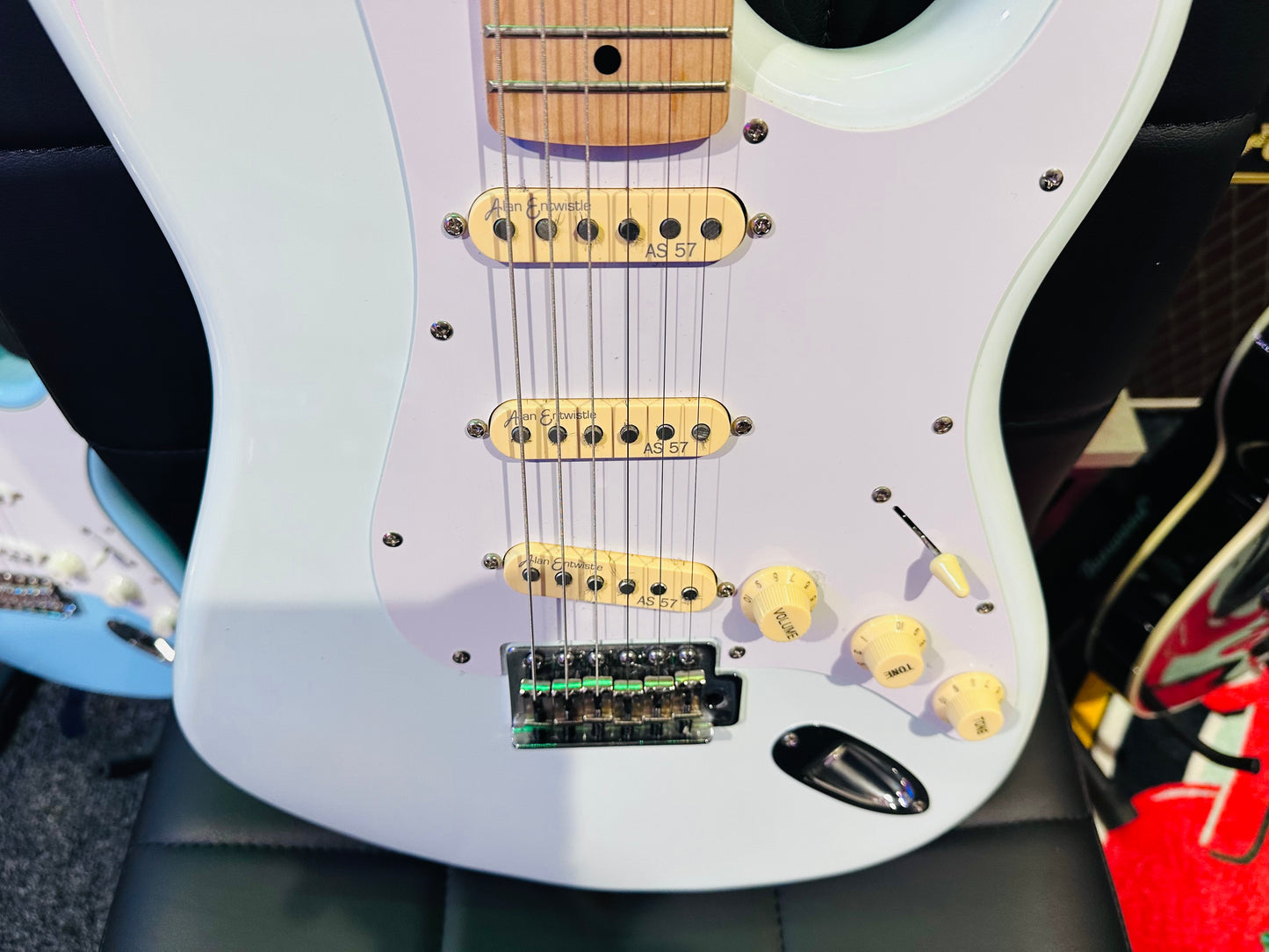 Revelation RTS 57 Stratocaster~ Alan Entwistle Strat Style Guitar~ Daphne Blue!