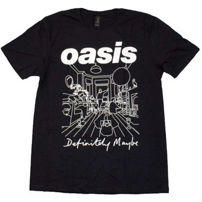 Official Licensed Oasis T-Shirt Definitely Maybe Line Drawing~ Unisex!