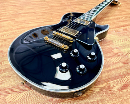 🔥2018🔥 Edwards E-LP-105CD Les Paul Custom Ebony~ Made In Japan ‘ESP’ MIJ + Bag