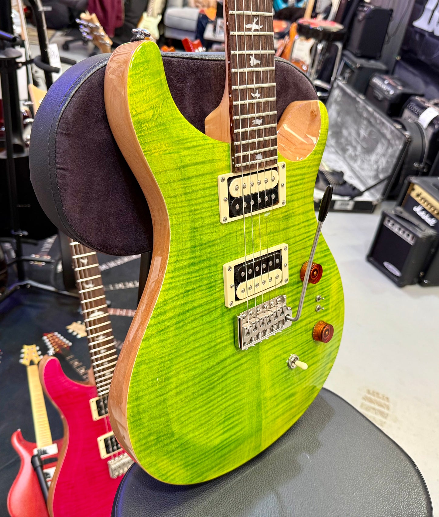 🌟STUNNING🌟 PRS SE Custom 24-08~ Eriza Verde~ With Gig Bag~ Coil Split~ WOW!
