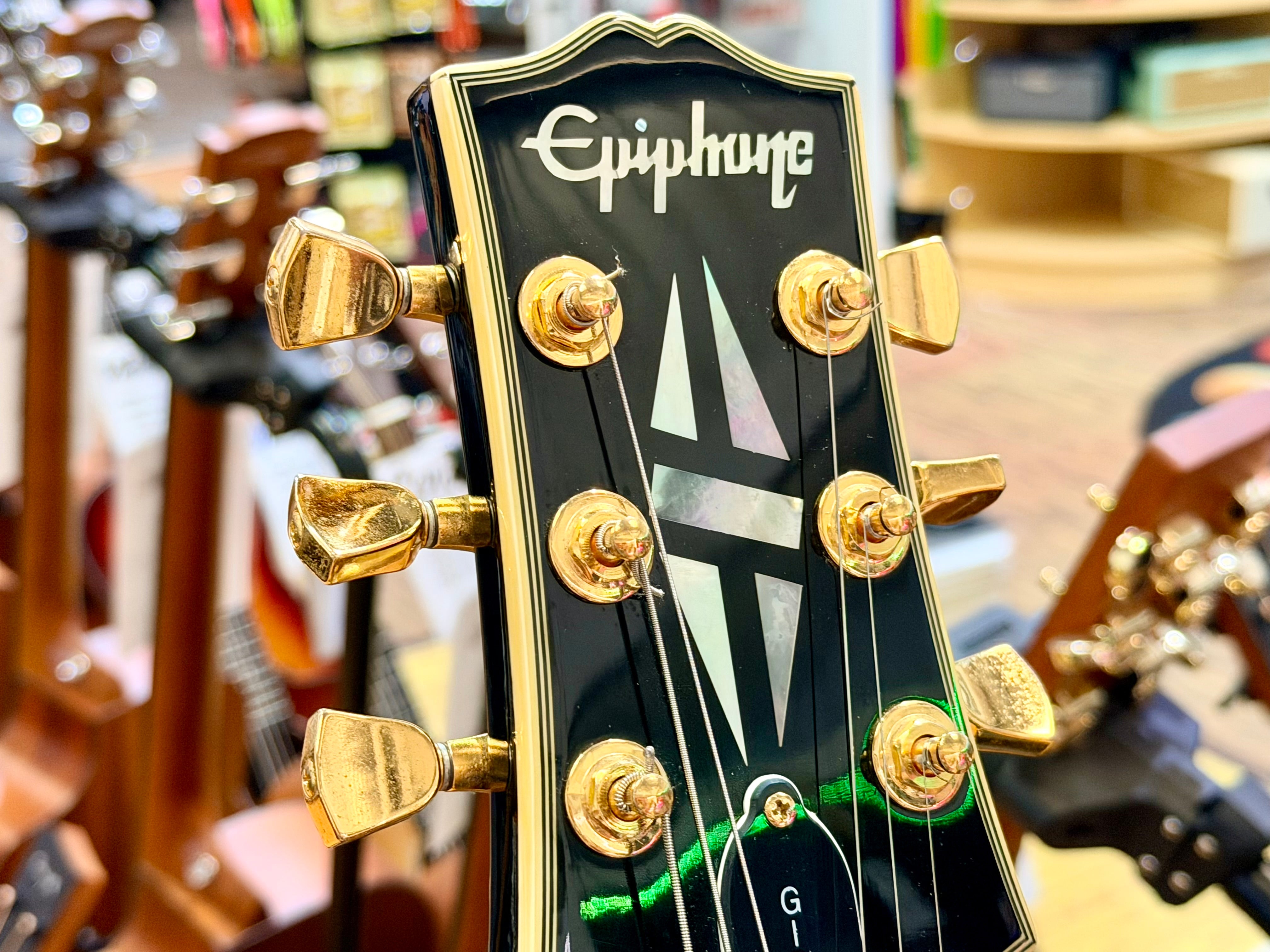 🔥RARE 1989🔥 Epiphone Les Paul Custom MIK First Year~ Open Book~ Korea~ Black!