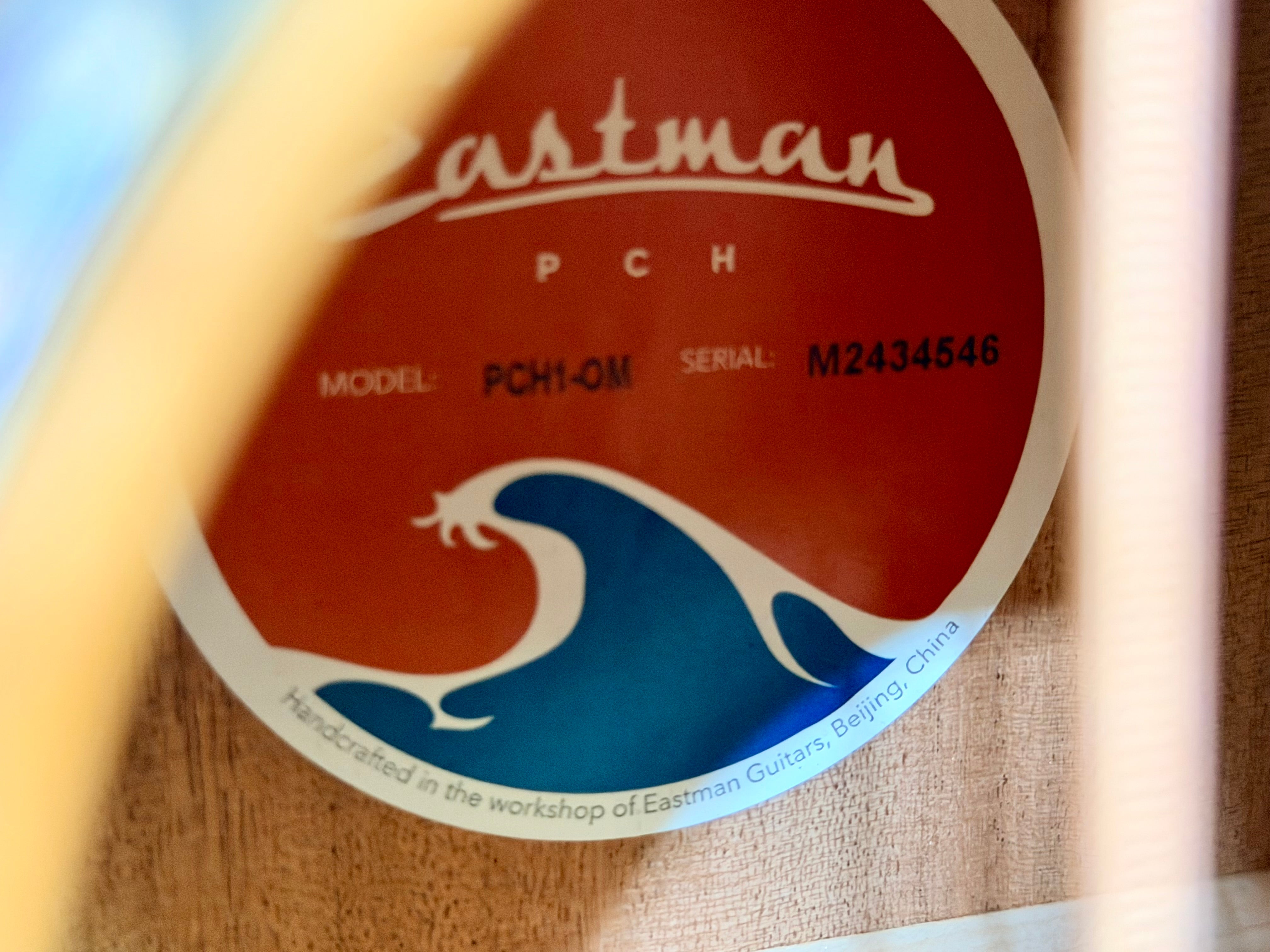 🔥MINT 2024🔥 Eastman PCH1-OM Acoustic Guitar~ Natural~ Solid Top~ Gig Bag!