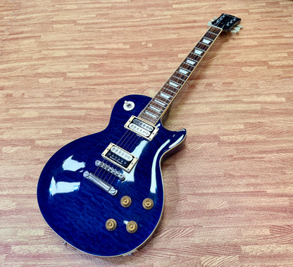 ✨2008✨ Edwards E-LP Limited Model Les Paul~ Blue Aqua Quilt~ Made in Japan 🇯🇵