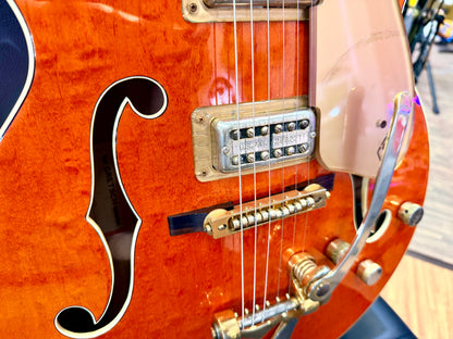 ✨1990✨ Gretsch 6120 Nashville Western Orange MIJ Terada~ Bigsby~ Japan + Case!