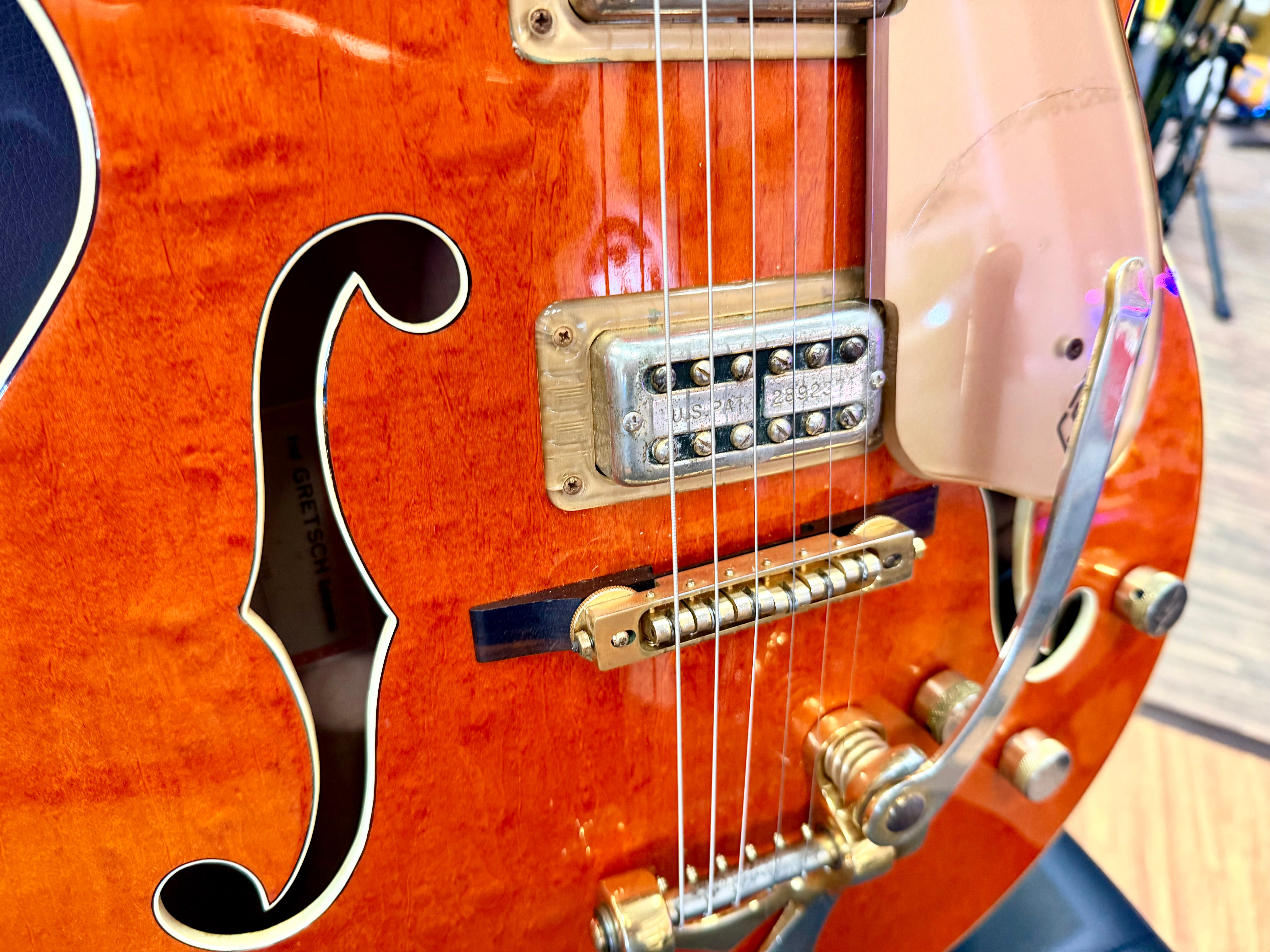 ✨1990✨ Gretsch 6120 Nashville Western Orange MIJ Terada~ Bigsby~ Japan + Case!