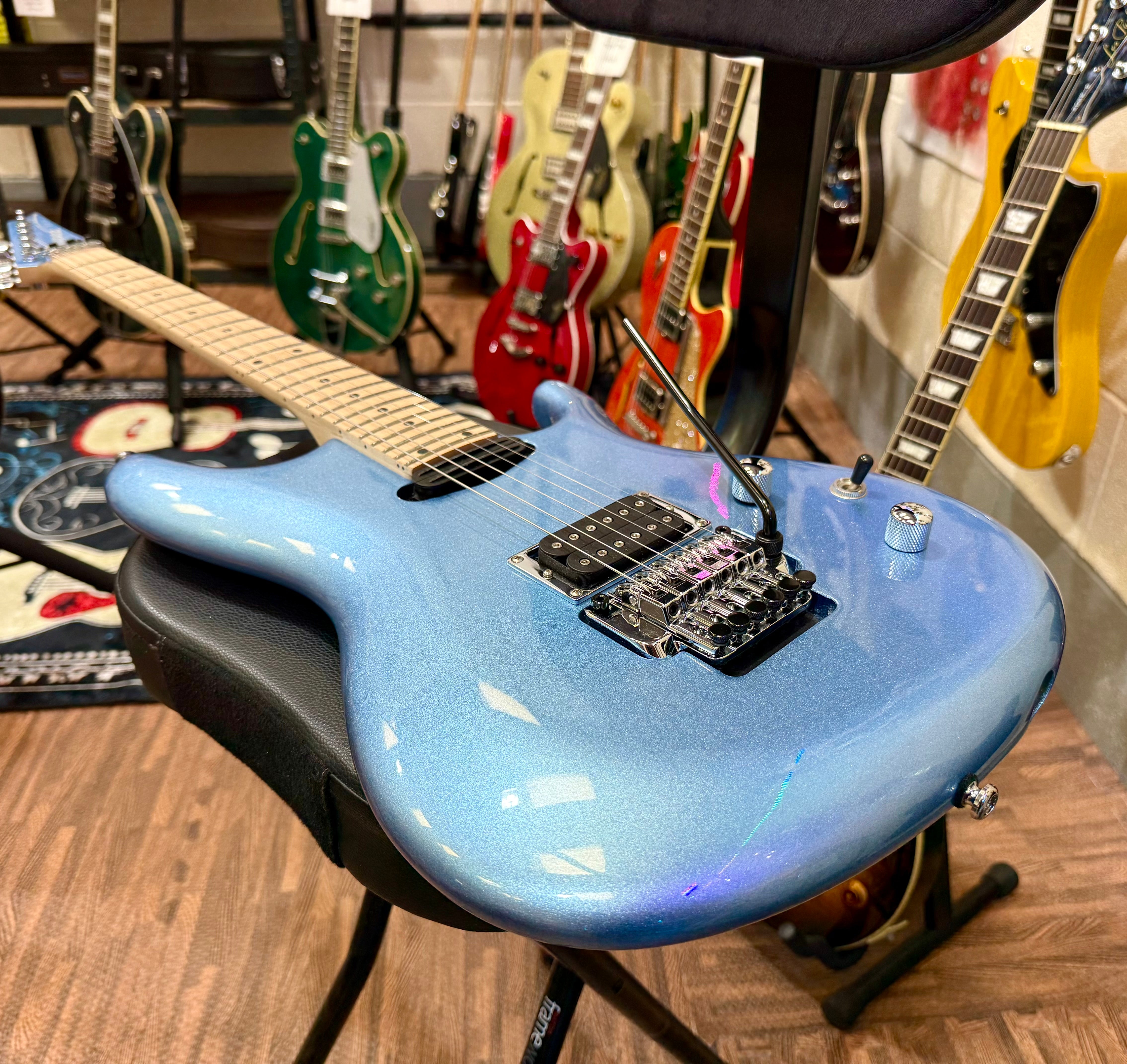 🔥MINT 2022🔥 Ibanez Signature JS140M Joe Satriani Soda Blue~ Edge Zero~ Ex-Demo