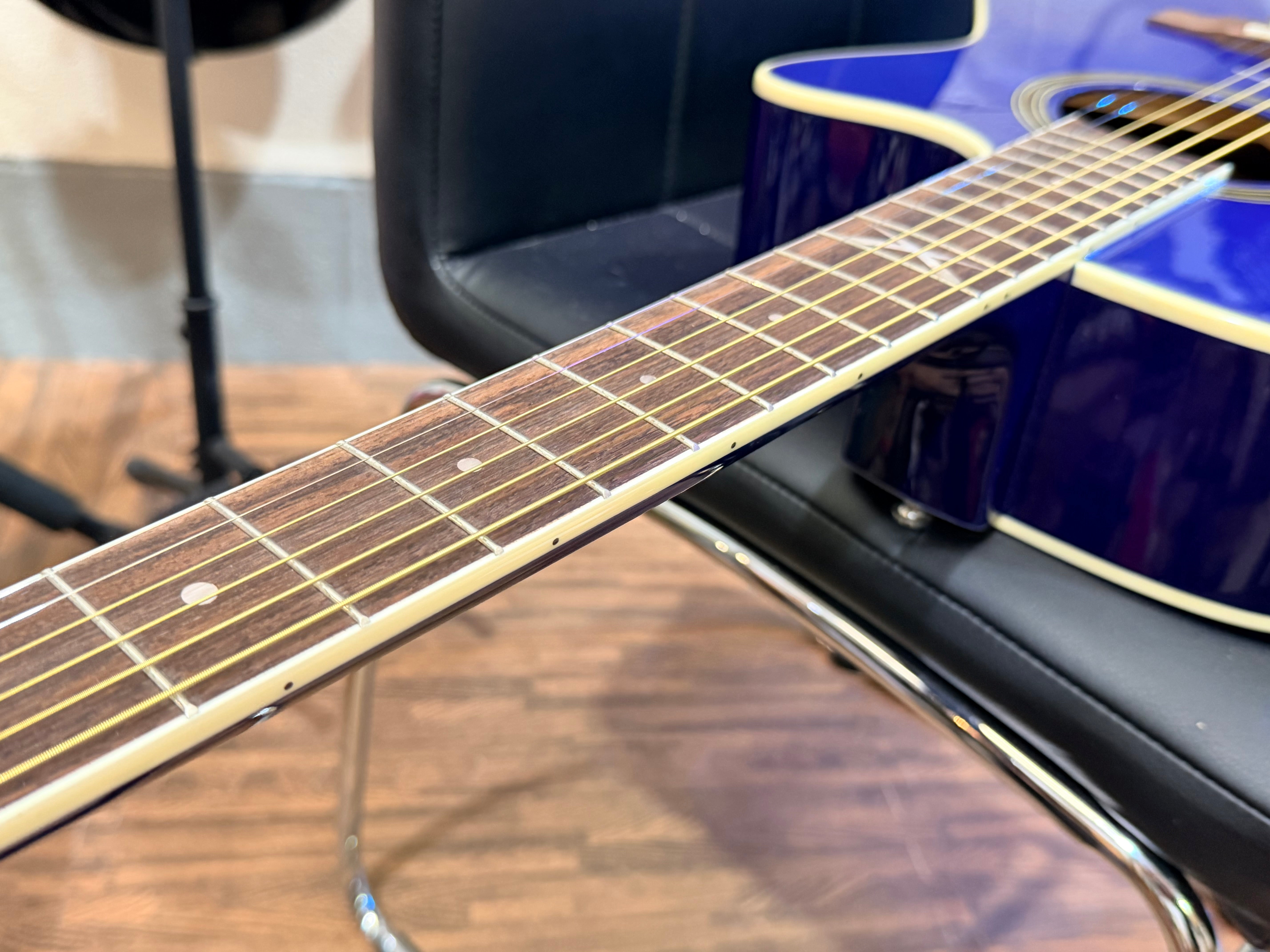 🔥NEW 2026🔥 Eko NXT A100CE Electro-Acoustic Guitar~ See Thru Blue~ Latest Model