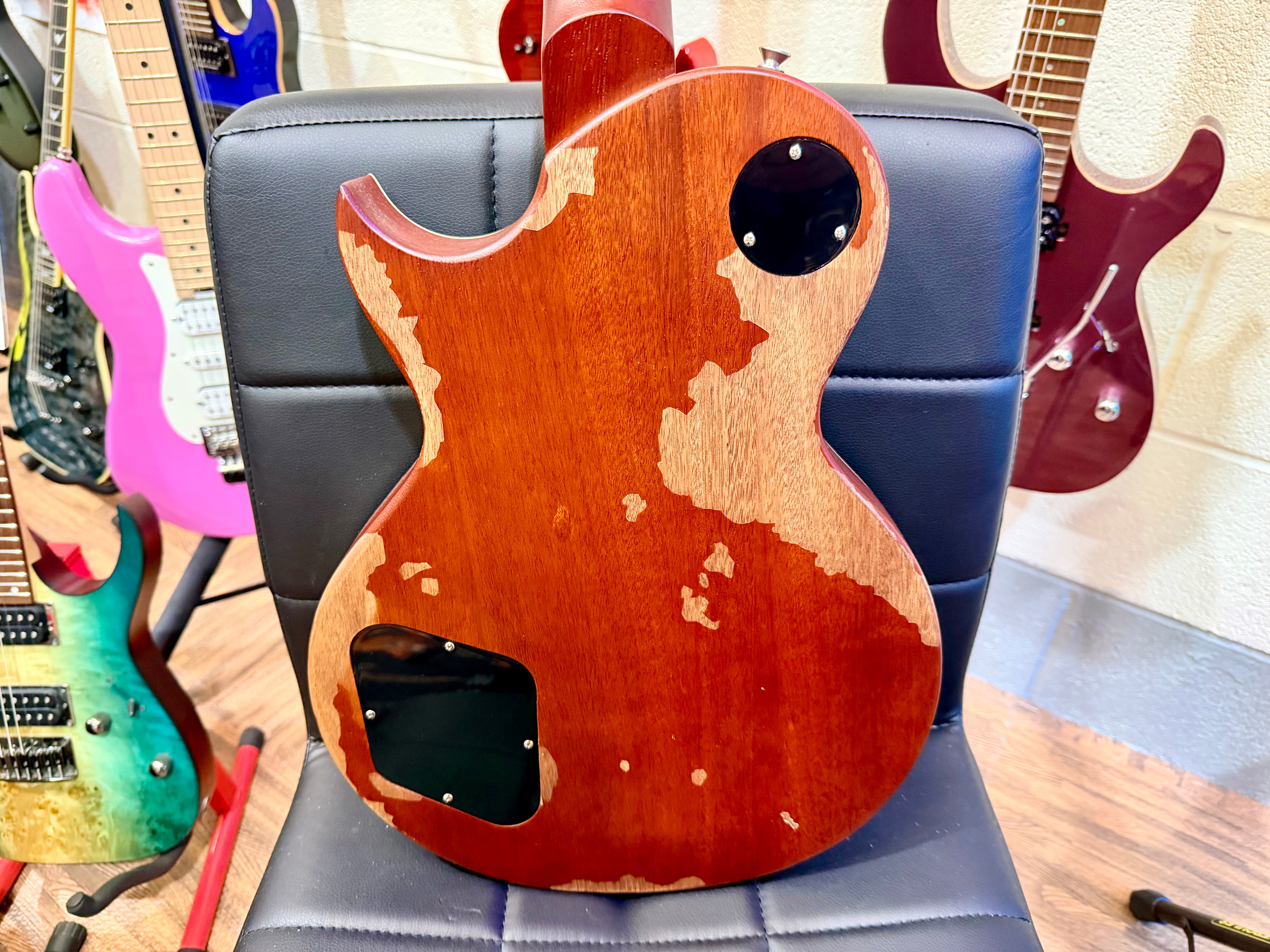 🔥UPGRADED🔥 Vintage V100 Icon Distressed Gold Top~ SETH LOVER Pickups + Gotoh!