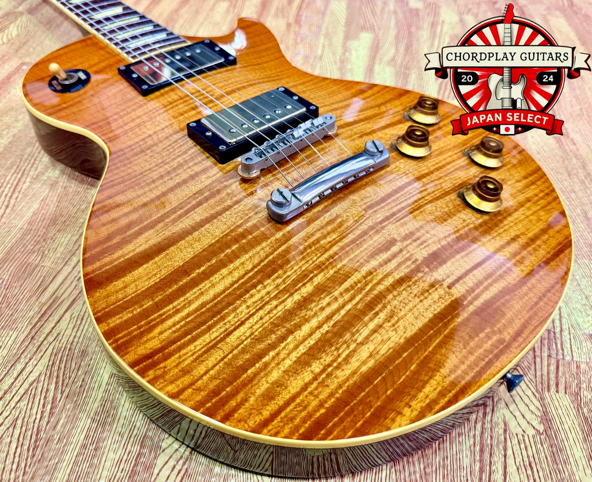 🇯🇵1996🇯🇵 Orville LPS-80F Les Paul Deep Cherry Tiger Top MIJ Japan Import!