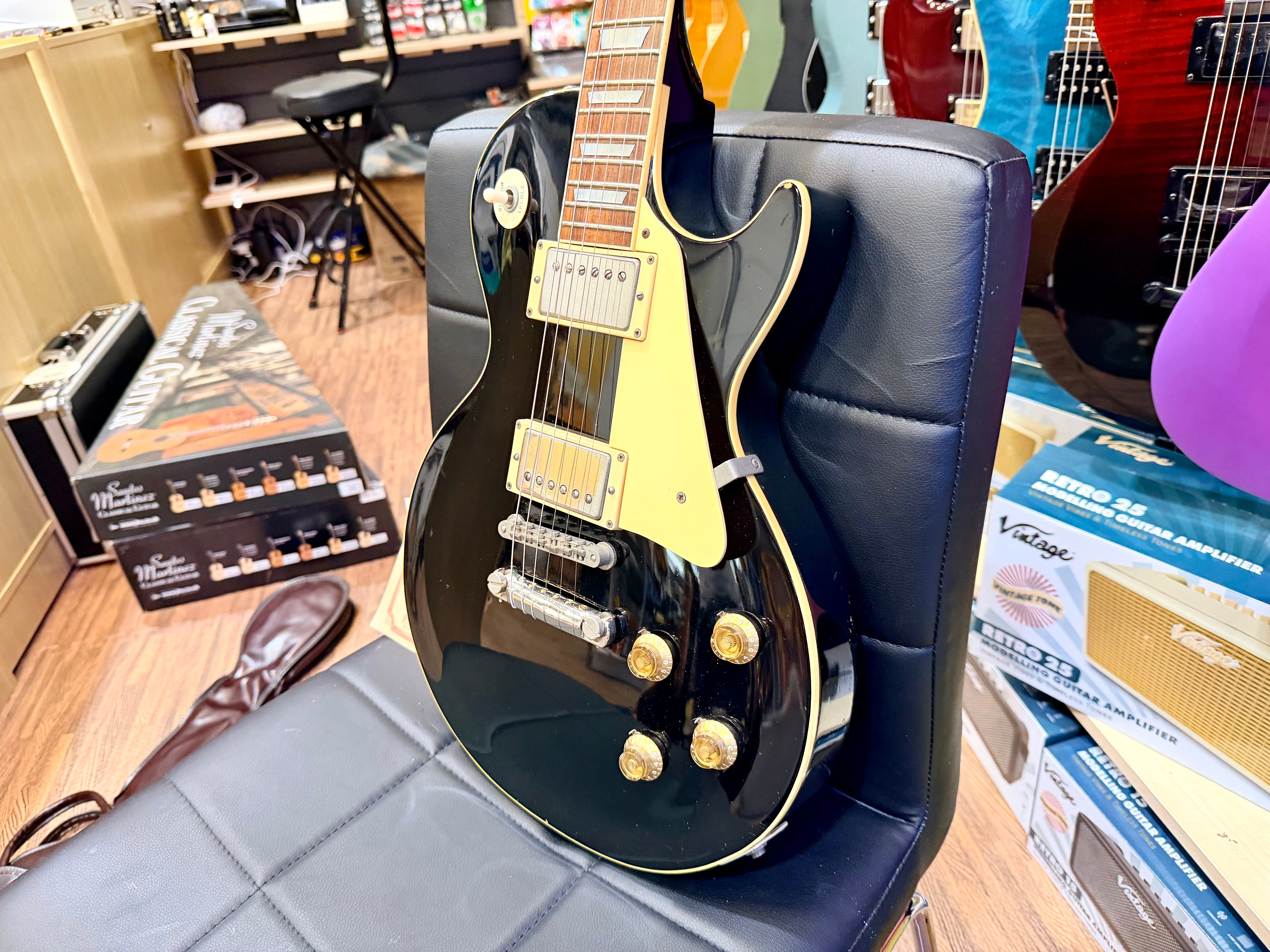 🇯🇵1980🇯🇵 Greco Japan EG500 Les Paul Standard~ Black~ Super Power~ RARE MIJ!
