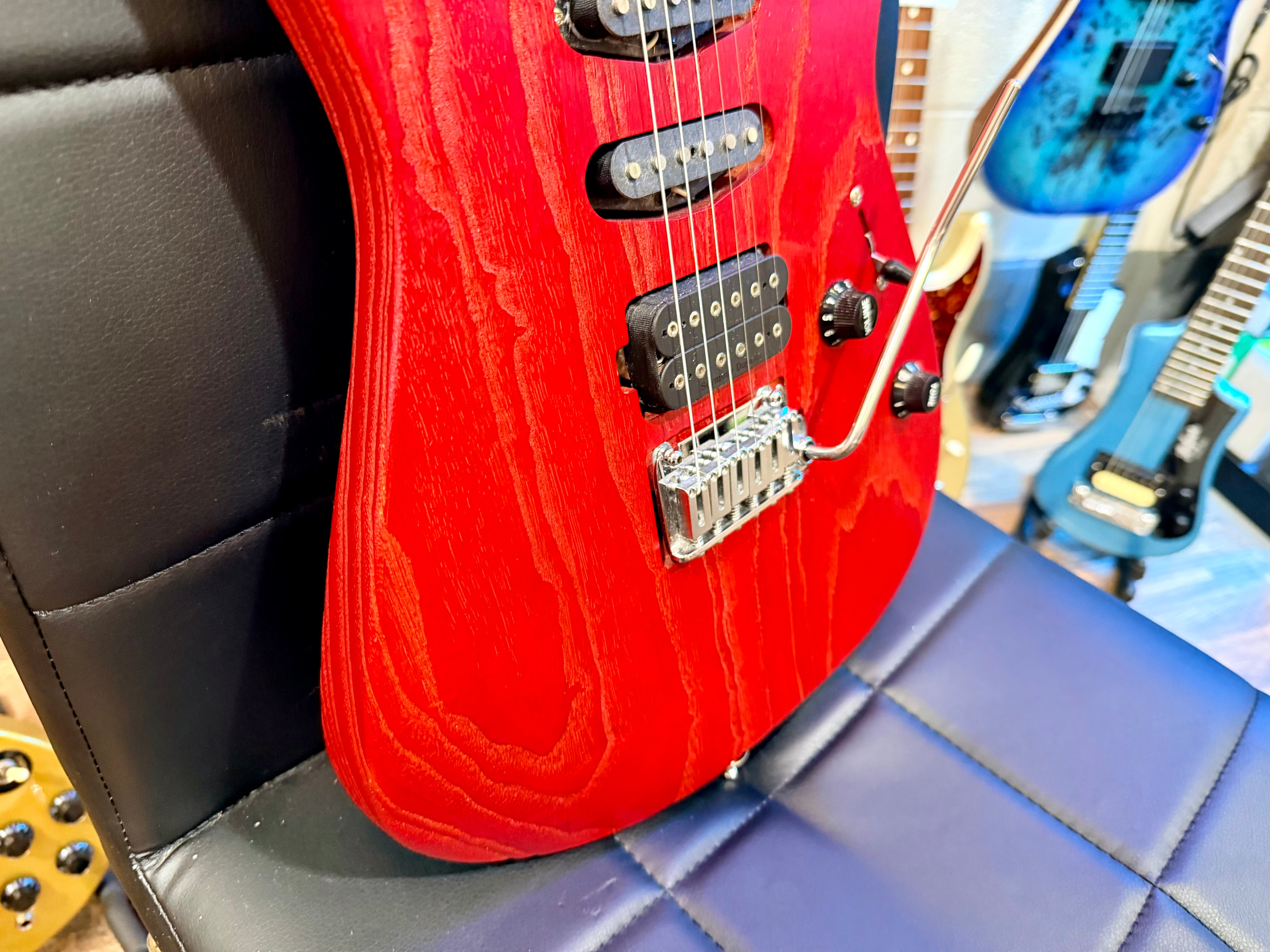 🔥KOREAN🔥 Charvel Pro-Mod DK24 HSS 2PT CM Red Ash~ Seymour Duncan~ 2021 MIK!