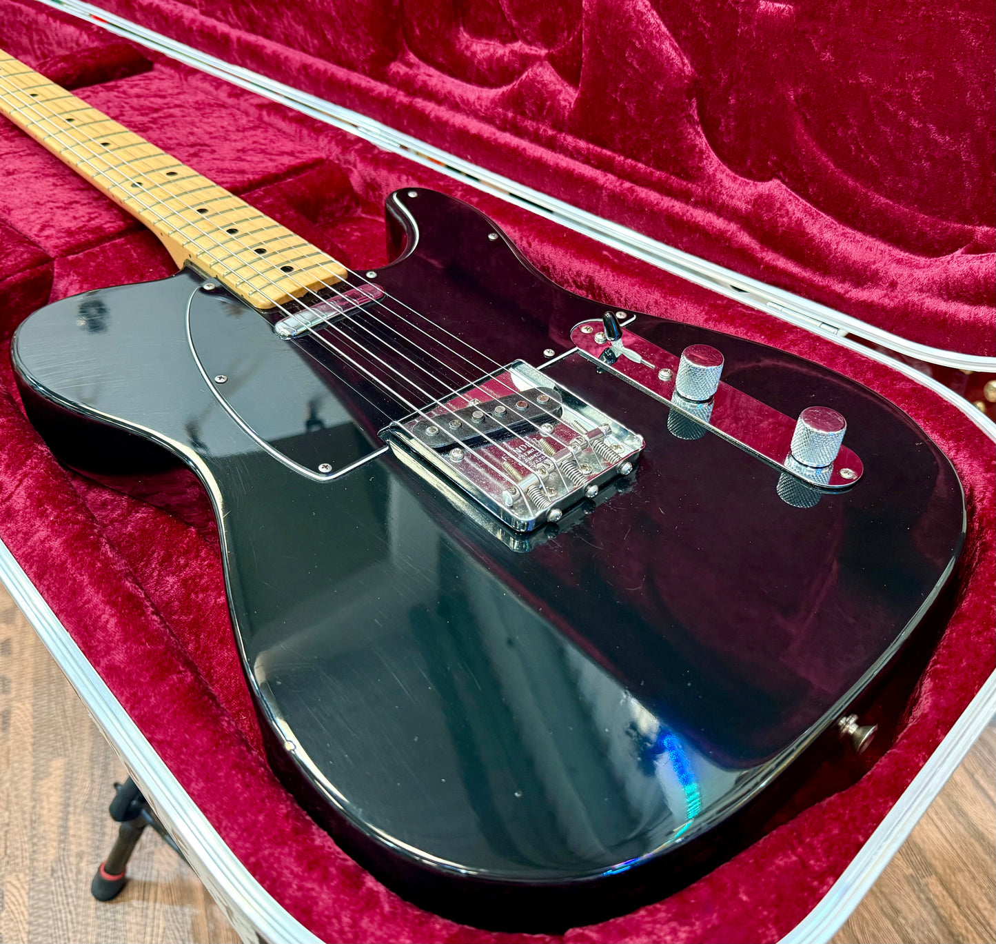 🔥 1977 USA 🔥 Fender Telecaster~ All Original Black~ Maple Board~ Hard Case!