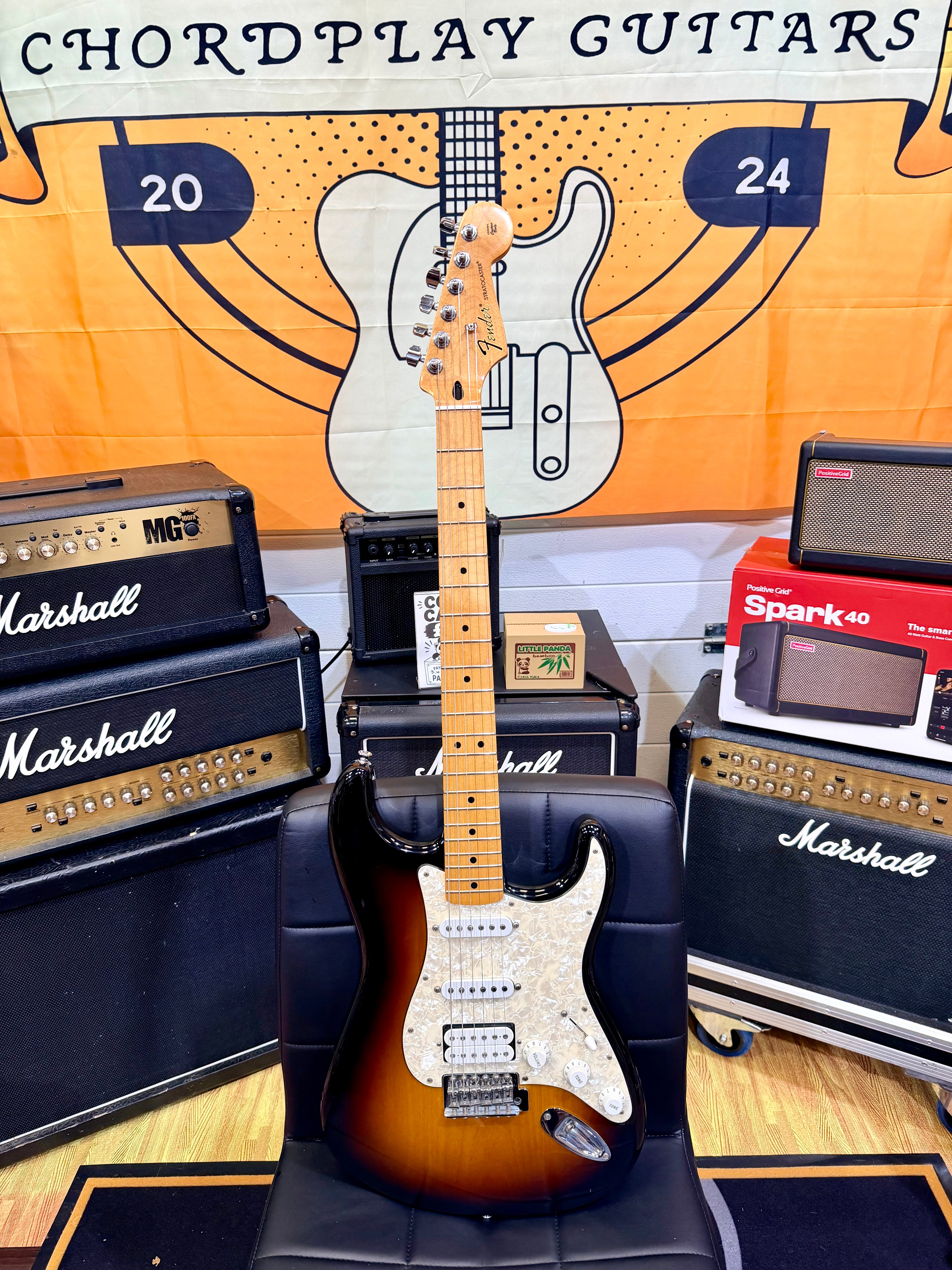 🔥UPGRADED🔥 2014 Fender Standard Stratocaster HSS~ DiMarzio Evolution/Area 61!