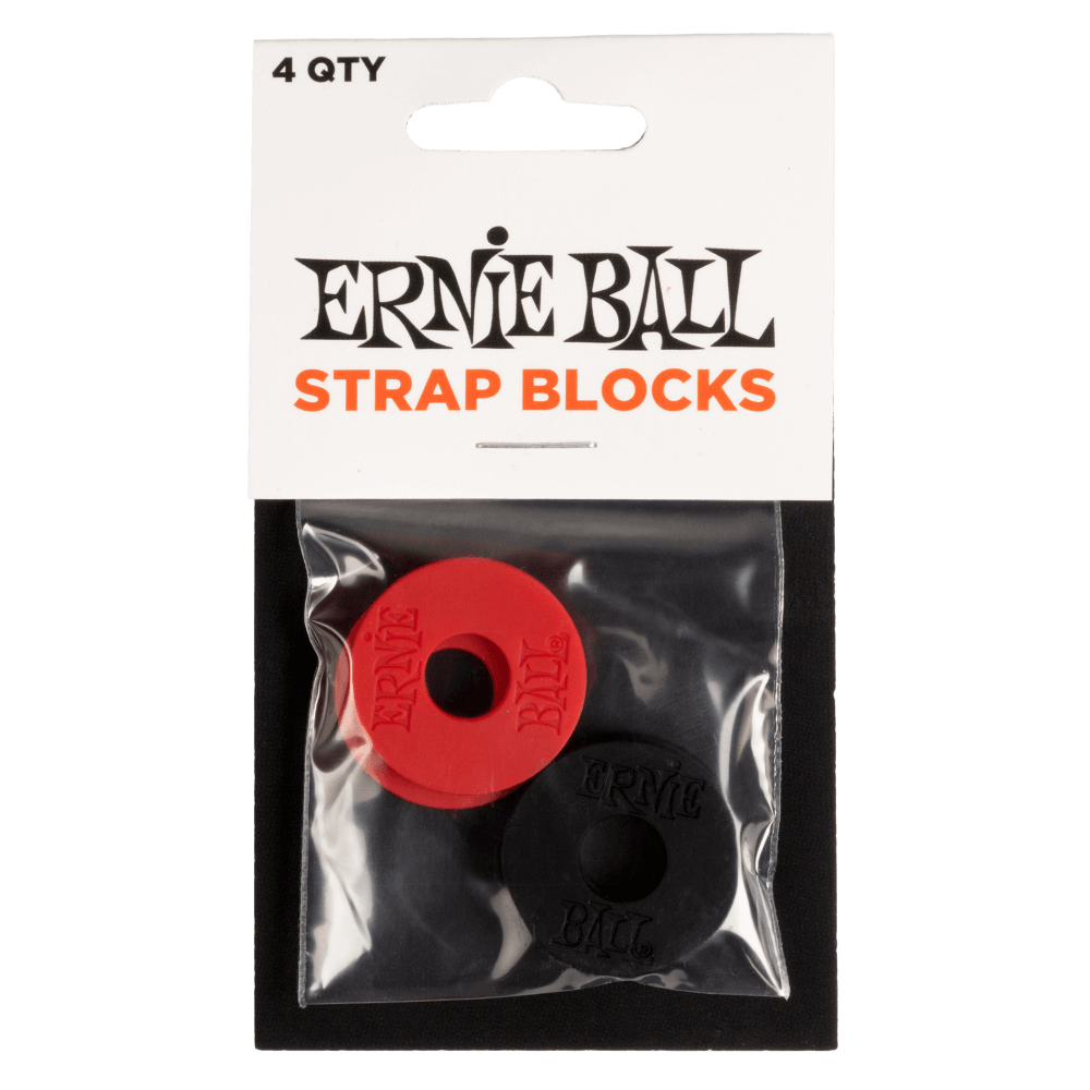 Ernie Ball Strap Blocks- Red And Black