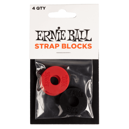 Ernie Ball Strap Blocks- Red And Black