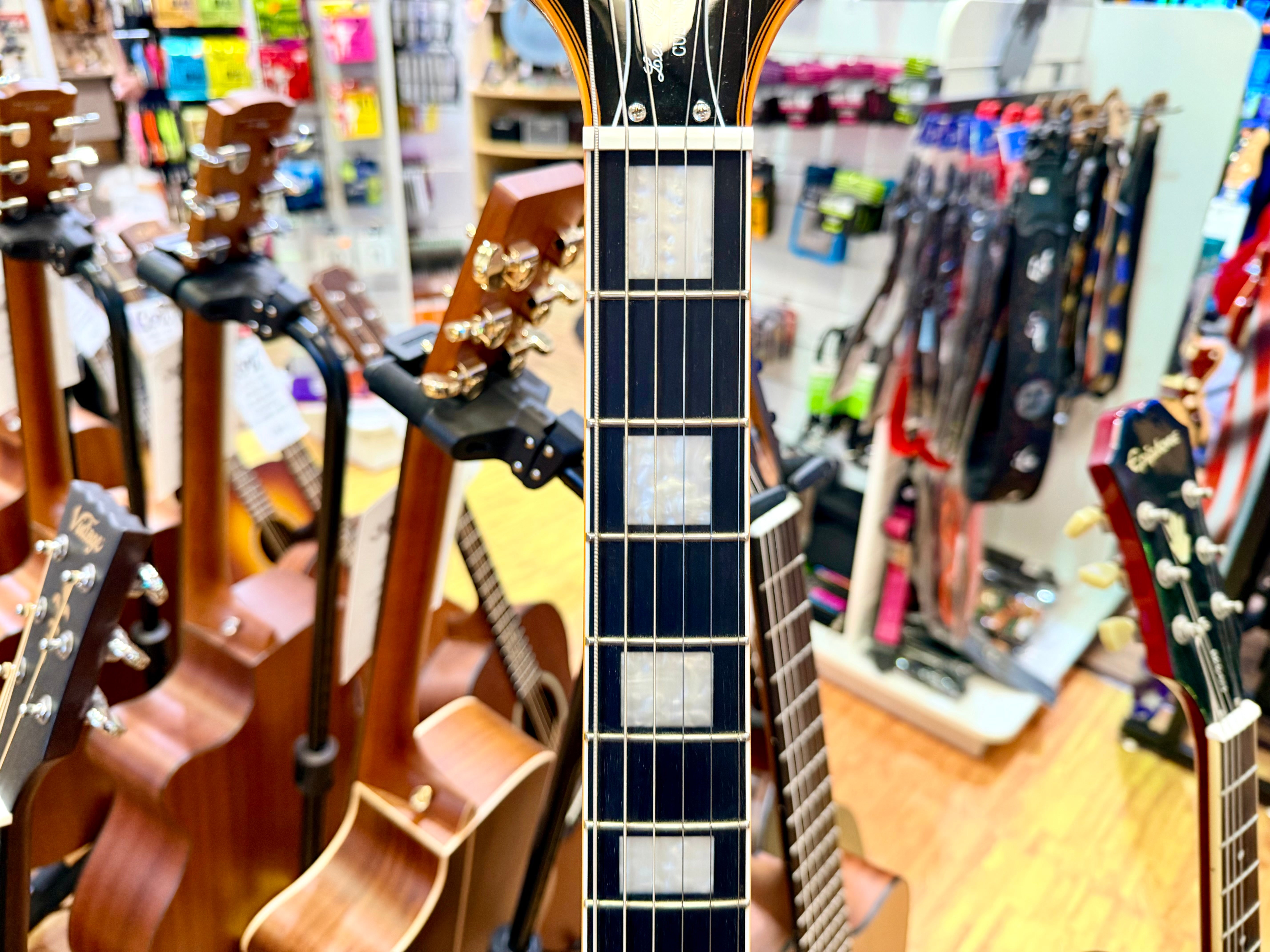🔥2025🔥 Epiphone Les Paul Custom Widow Orange Burst~ Inspired by Gibson + Bag!