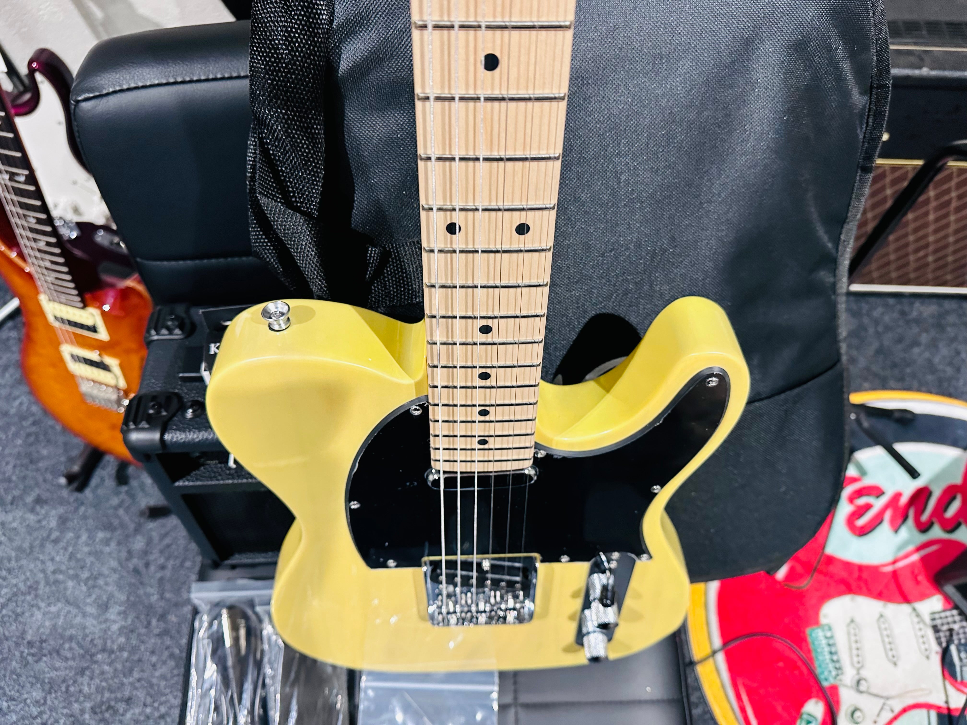 🌟NEW🌟 Vintage V20 Coaster Telecaster Bundle Starter Pack Amp/Bag~ Butterscotch