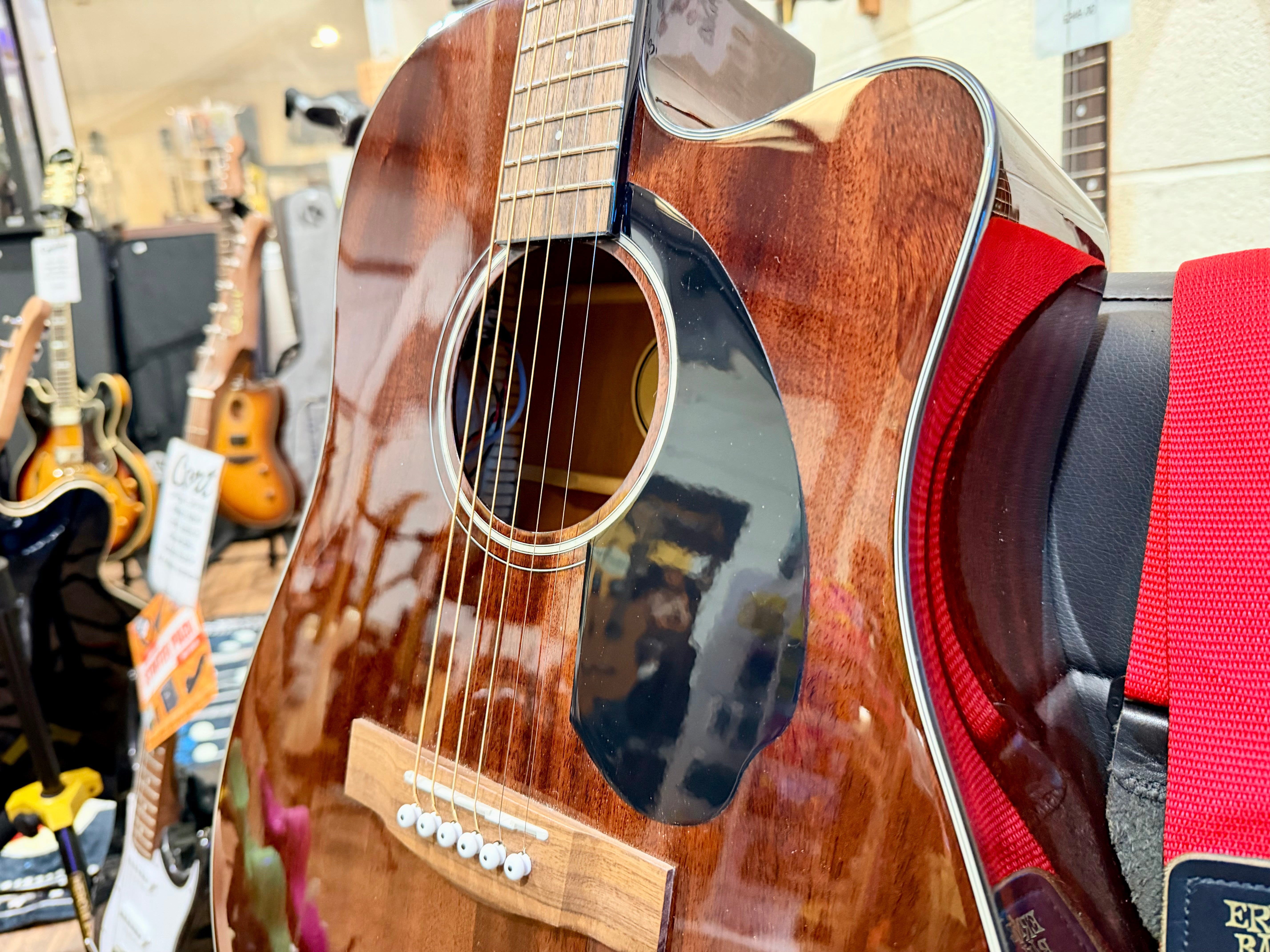✨MINT⚡️ Fender CD-60SCE Dreadnought Electro Acoustic Guitar~ All-Mahogany!