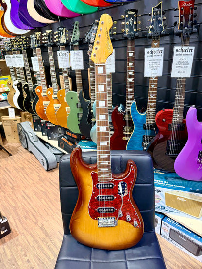 🔥NEW🔥 Vintage REVO Series 'Deluxe' Guitar ~ Cappuchino Burst~ Alan Entwistle!