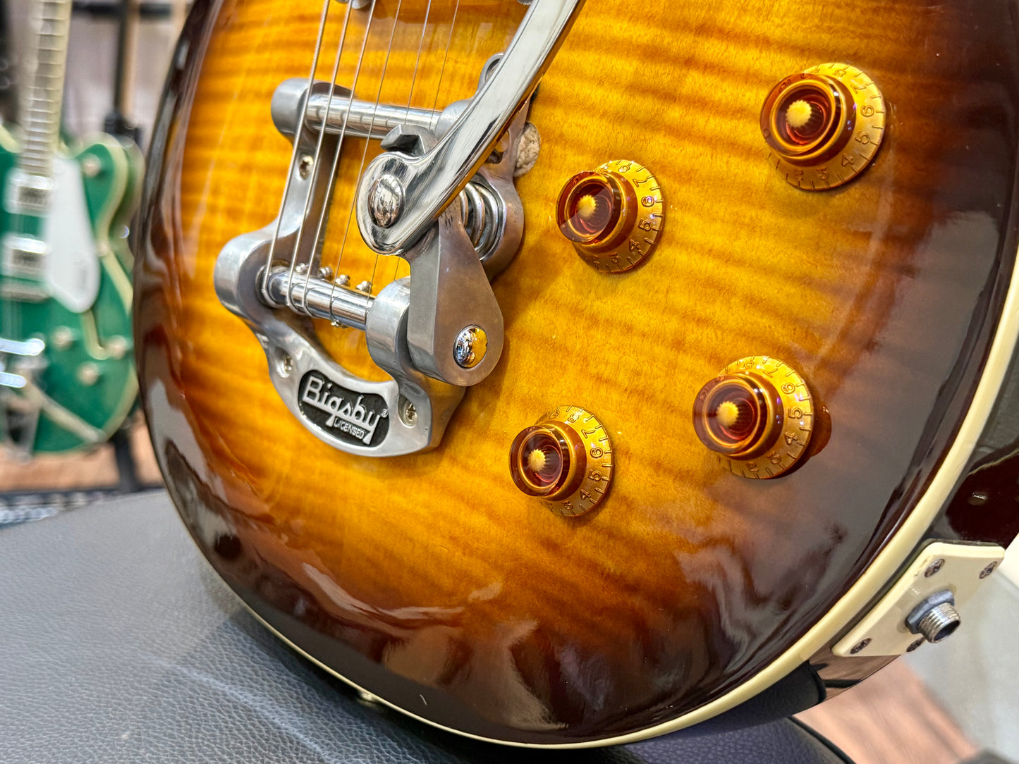 🔥GIBSON 490 PICKUPS & BIGSBY🔥 Epiphone Les Paul~ 2003 Korean~ Tobacco Burst!