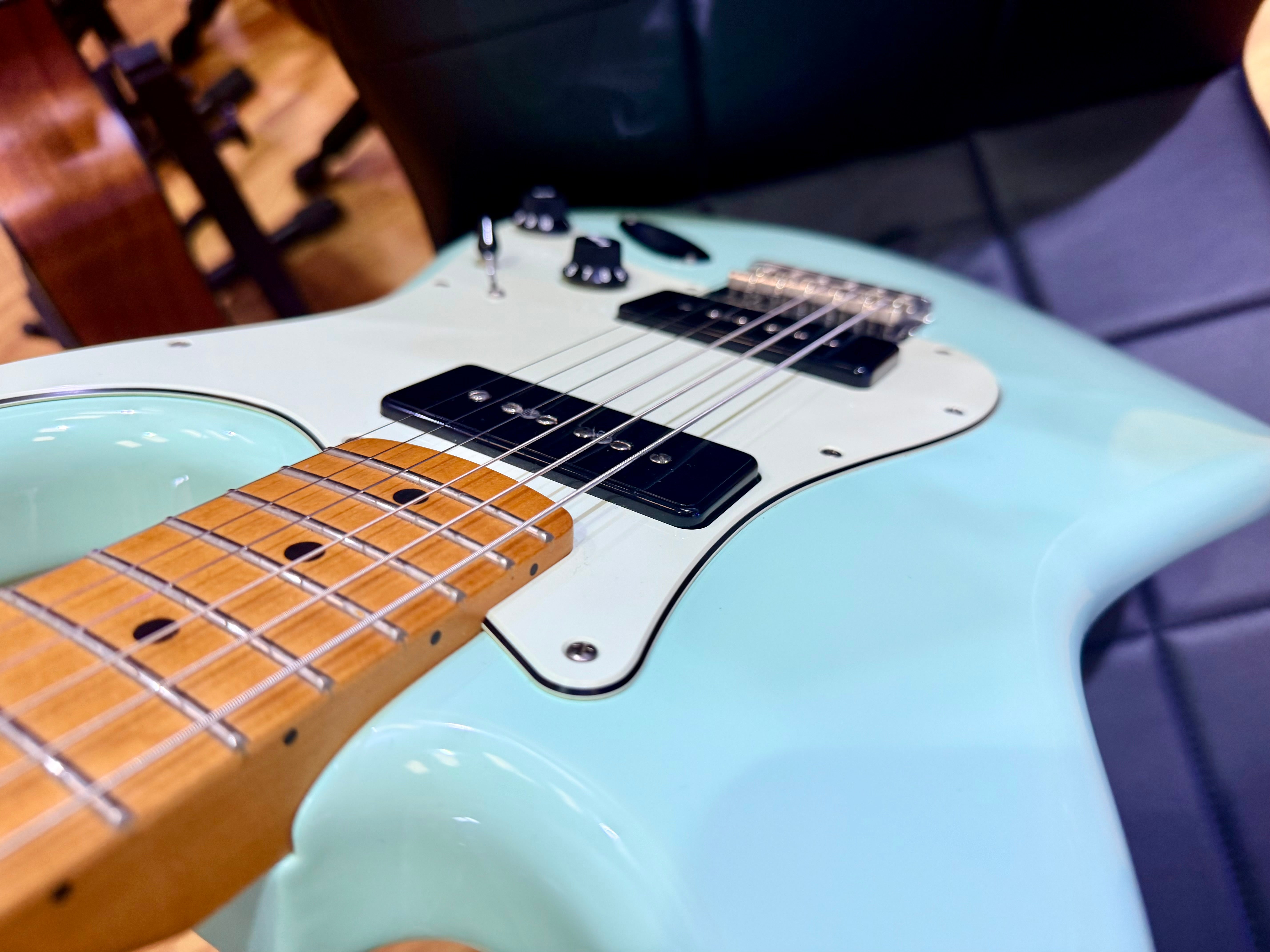 ✨2021✨ Fender Noventa Stratocaster MN~ Surf Green~ Hardtail Mexican~ P90’s!