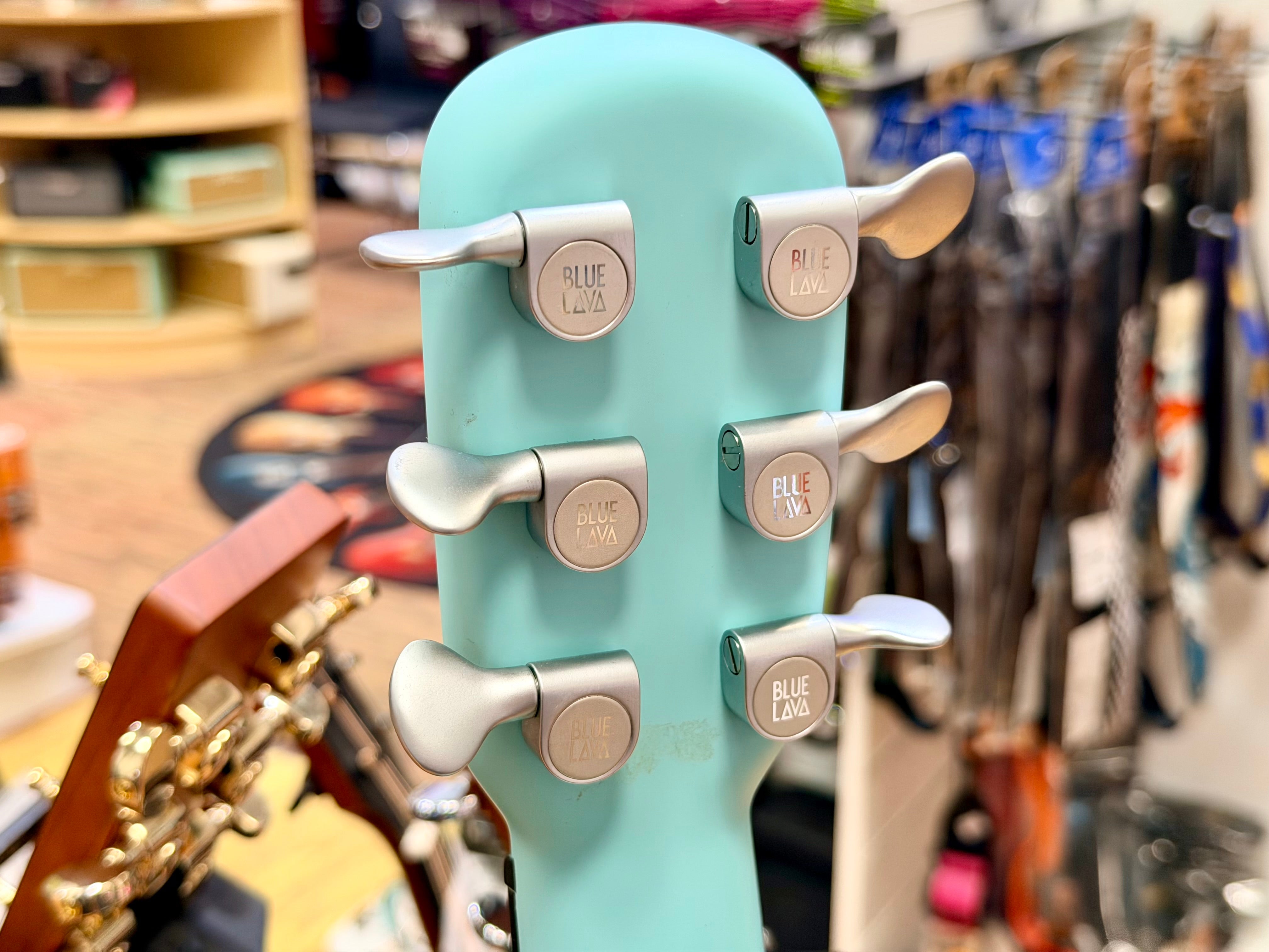 ✨EX-DEMO✨ Blue Lava Touch Smart Guitar Aqua/Mint Green~ 36” Electro-Acoustic!