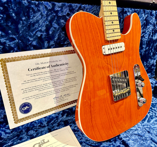 🌟FULLERTON USA🌟 G&L Asat Classic Custom~ Leo Fender~ Ltd Edition Orange~ COA!
