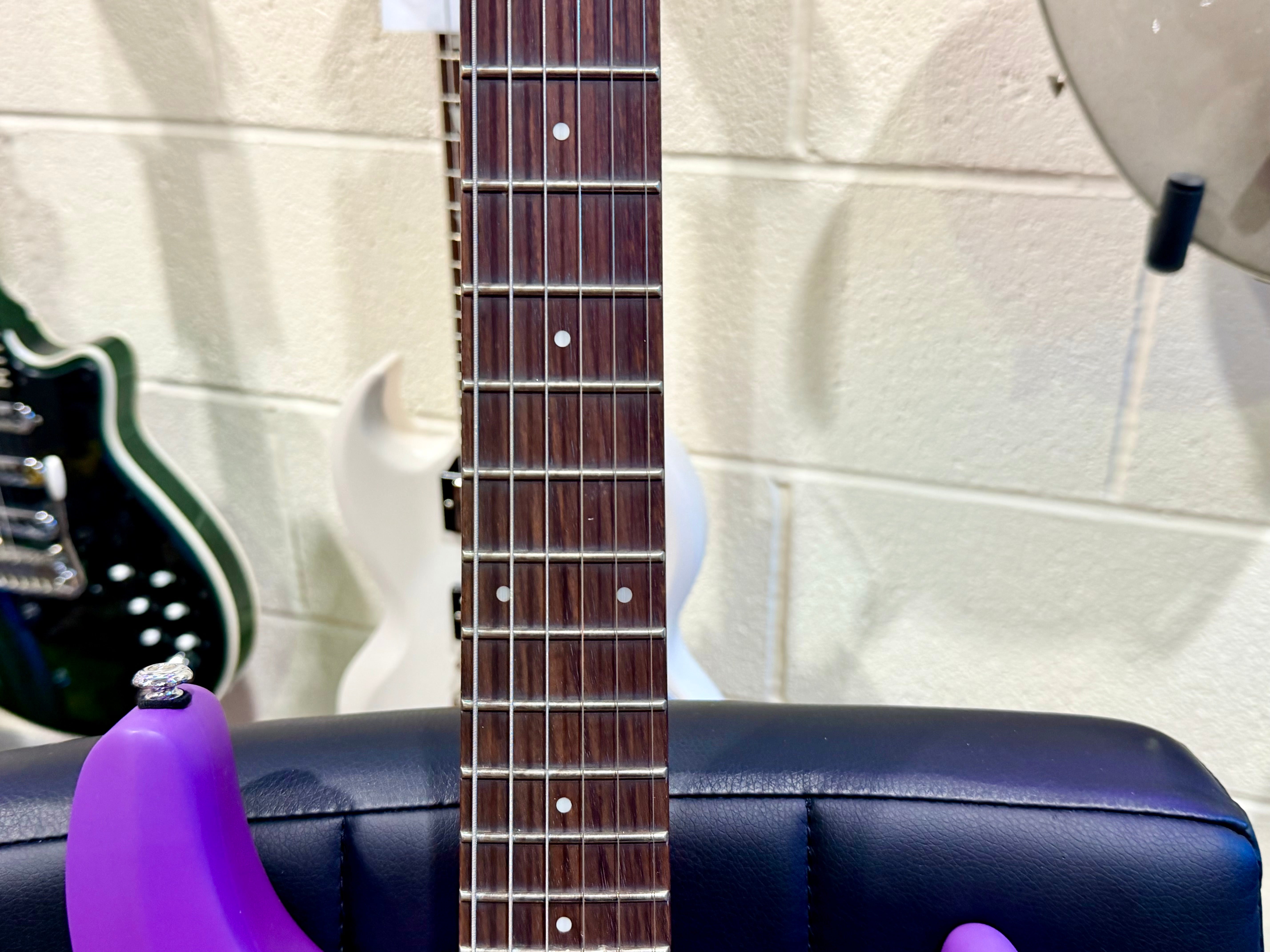 🔥NEW🔥 Schecter C-6 Deluxe~ Purple satin~ Diamond Pickups~ Electric Guitar!