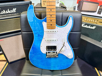 ⚡️NEW⚡️ JET JS-450 Flamed Ocean Blue Electric Guitar~ HSS Flame Top Strat~ 2026!