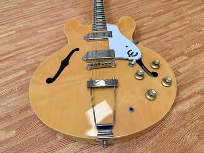 ⚡️2016⚡️ Epiphone Casino Natural Hollowbody P90 Electric Guitar~ Dogear Pickups!