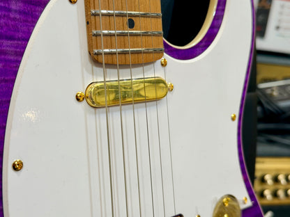 ⚡️2026⚡️ JET Guitars JT-600 Roasted Maple~ Flamed Maple Purple & Gold~NEW LAUNCH
